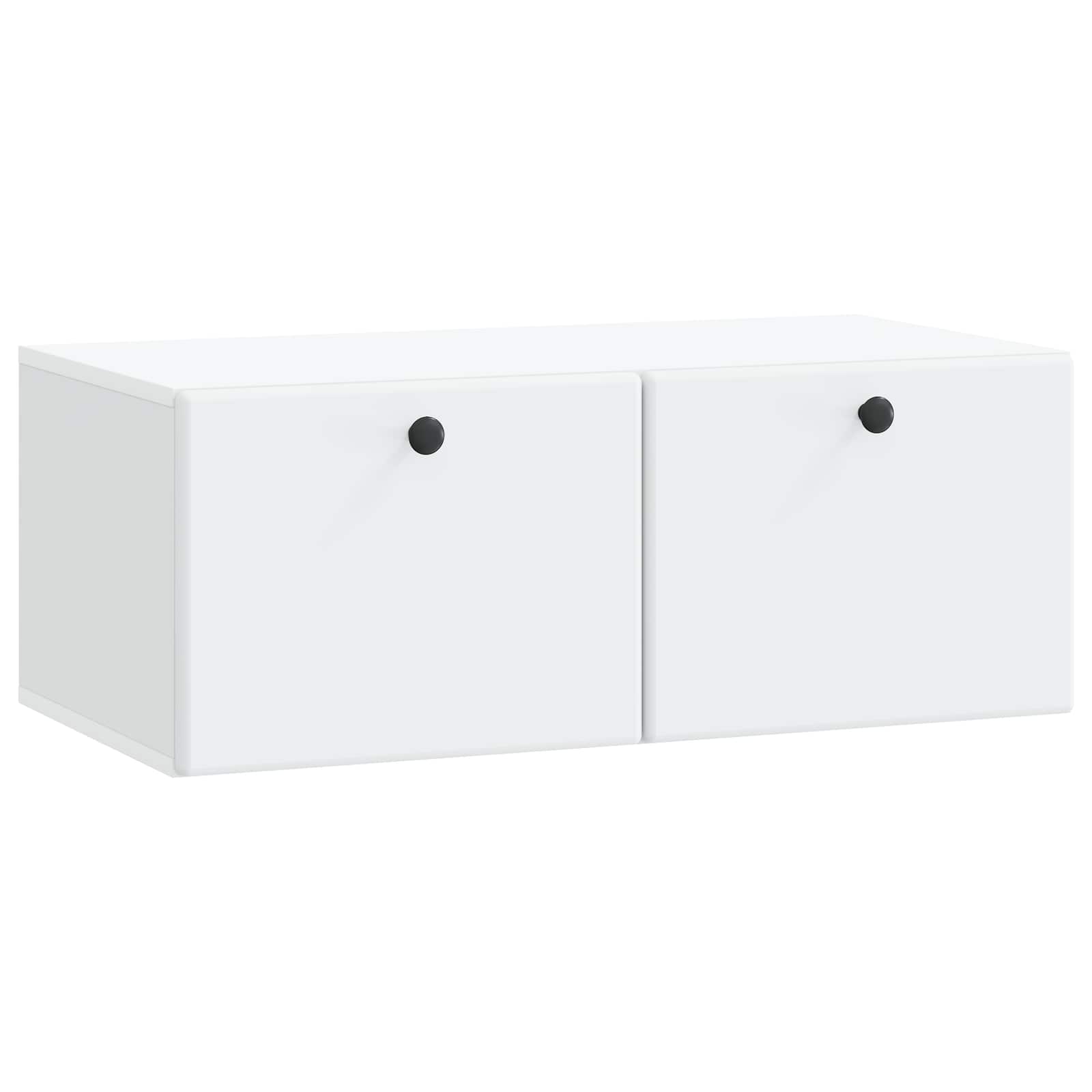 Meuble TV mural 78,5 x 41 x 30 cm Blanc Bois d'ingénierie - XIOS