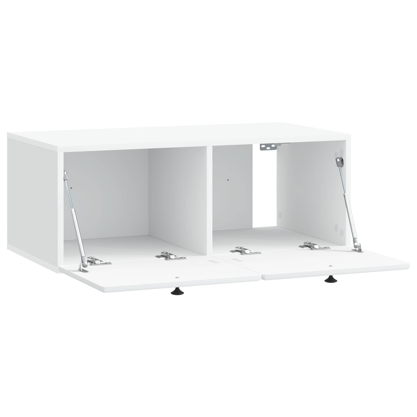 Meuble TV mural 78,5 x 41 x 30 cm Blanc Bois d'ingénierie - XIOS