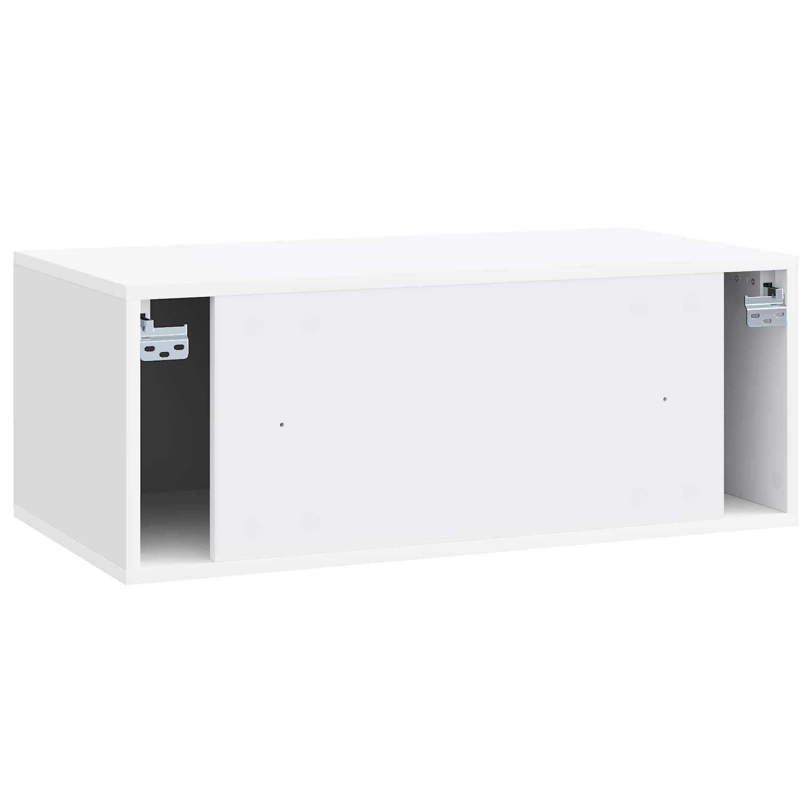 Meuble TV mural 78,5 x 41 x 30 cm Blanc Bois d'ingénierie - XIOS