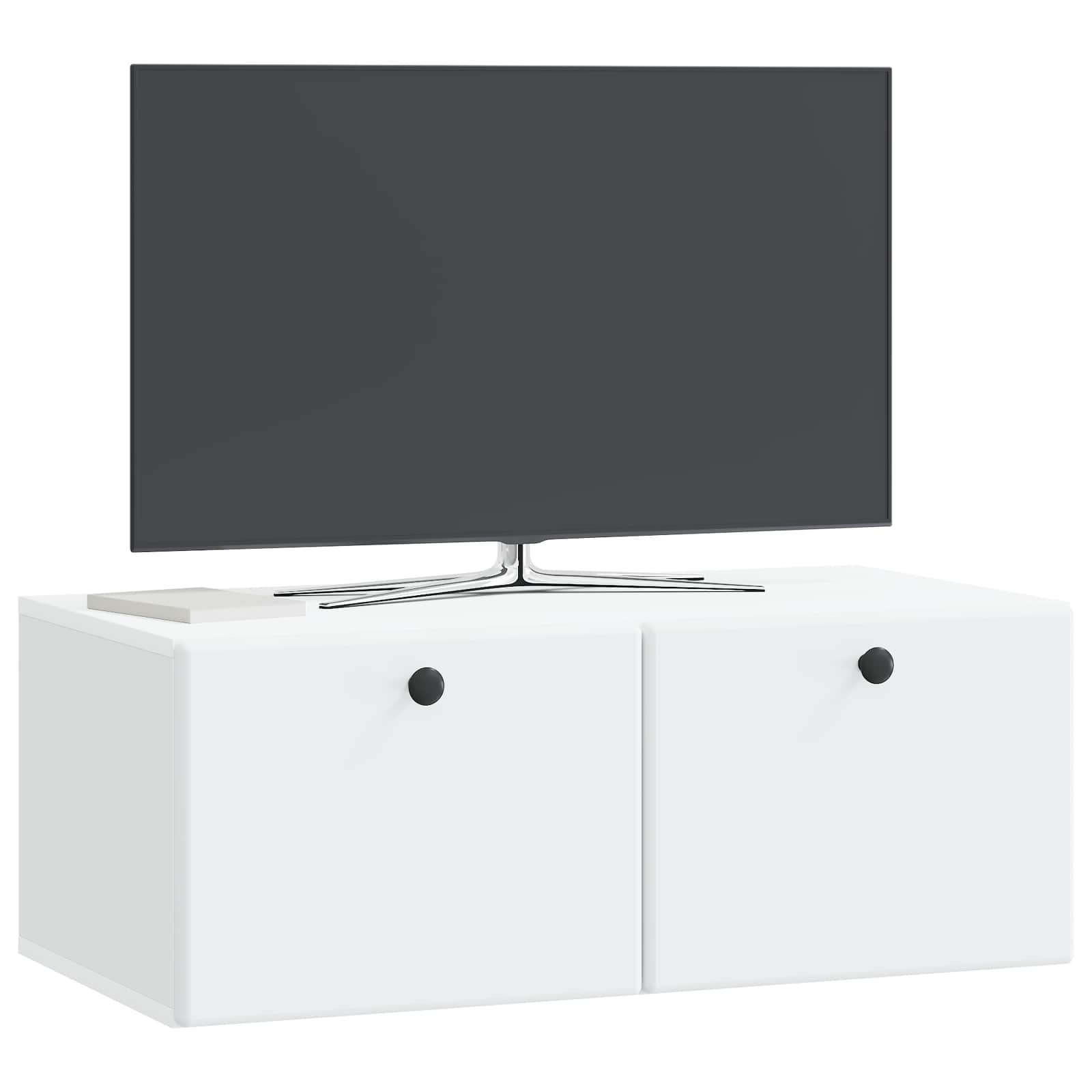Meuble TV mural 78,5 x 41 x 30 cm Blanc Bois d'ingénierie - XIOS
