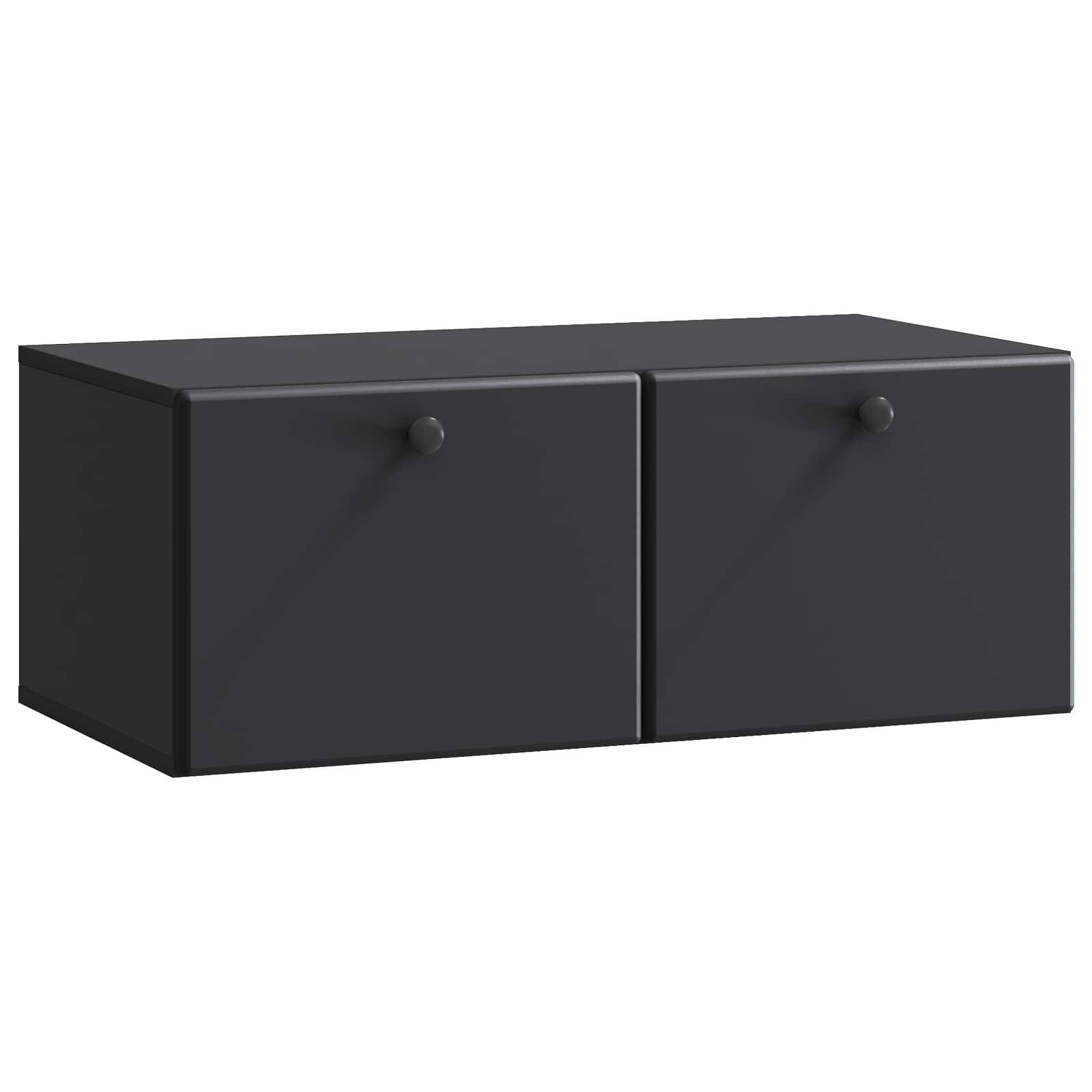 Meuble TV mural Noir 78,5 x 41 x 30 cm Bois d'ingénierie - XIOS