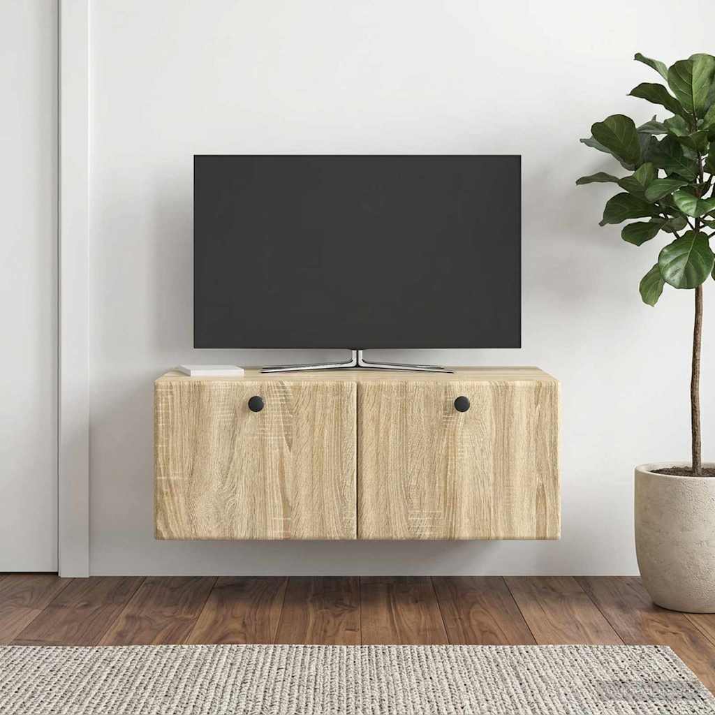 Meuble TV mural 78,5 x 41 x 30 cm Chêne Sonoma - XIOS