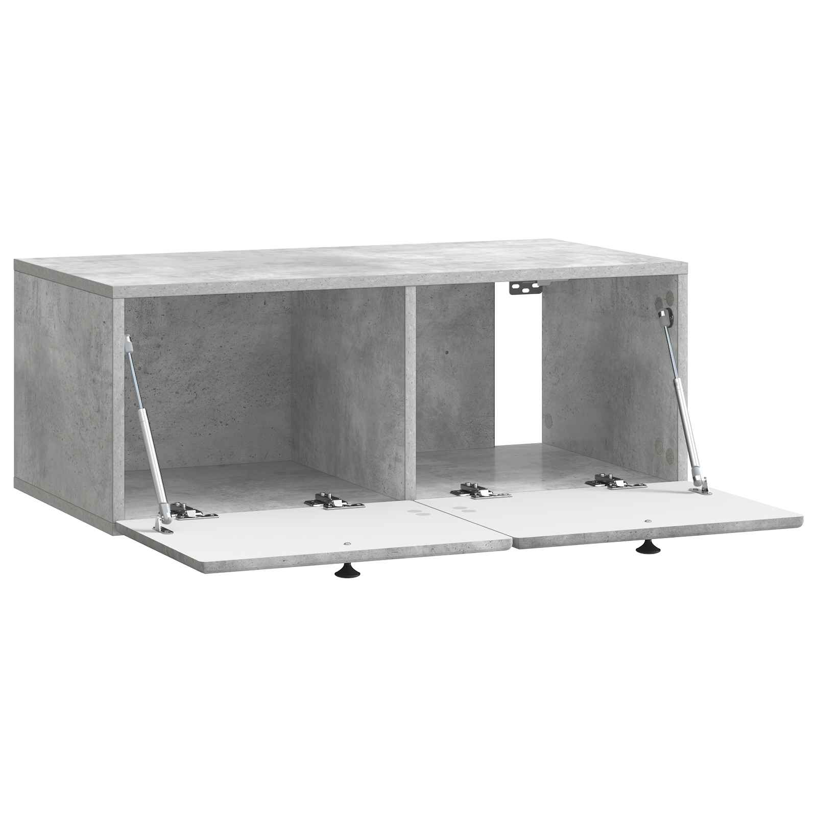 Meuble TV mural 78,5 x 41 x 30 cm Gris béton Bois d'ingénierie - XIOS