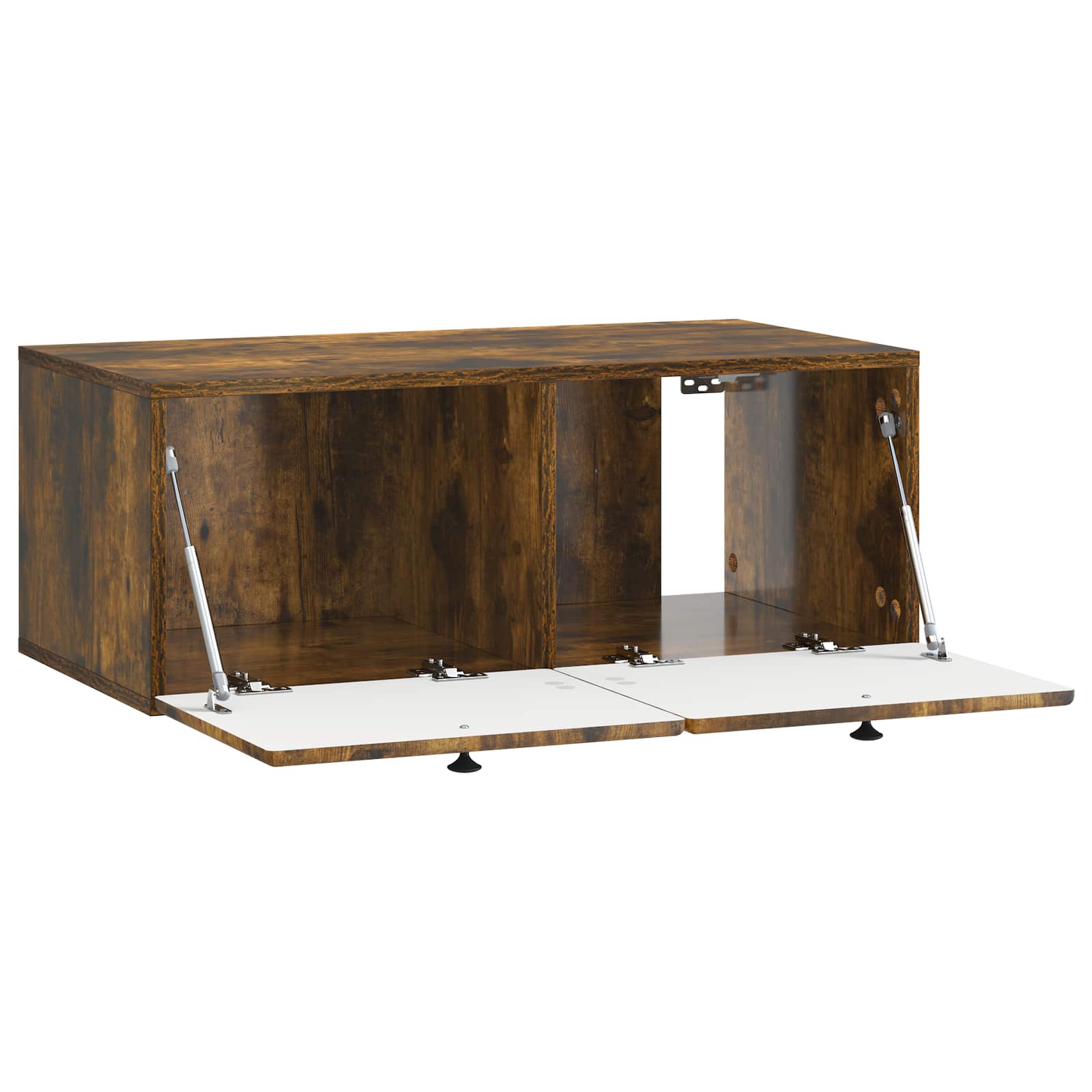 Meuble TV mural Chêne fumé 78,5 x 41 x 30 cm Bois d'ingénierie - XIOS