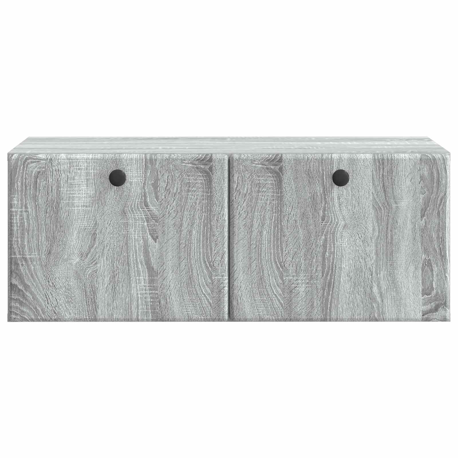 Meuble TV mural 78,5 x 41 x 30 cm Sonoma gris Bois d'ingénierie - XIOS