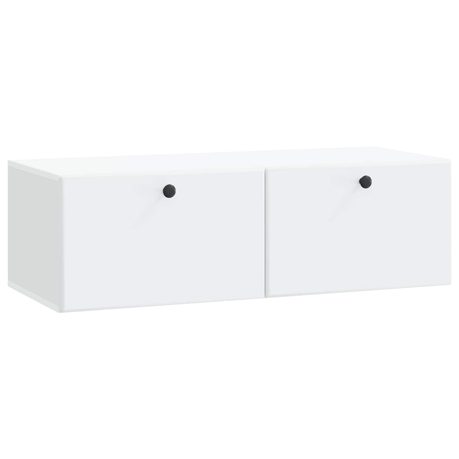 Meuble TV mural 98 x 41 x 30 cm Blanc Bois d'ingénierie - XIOS