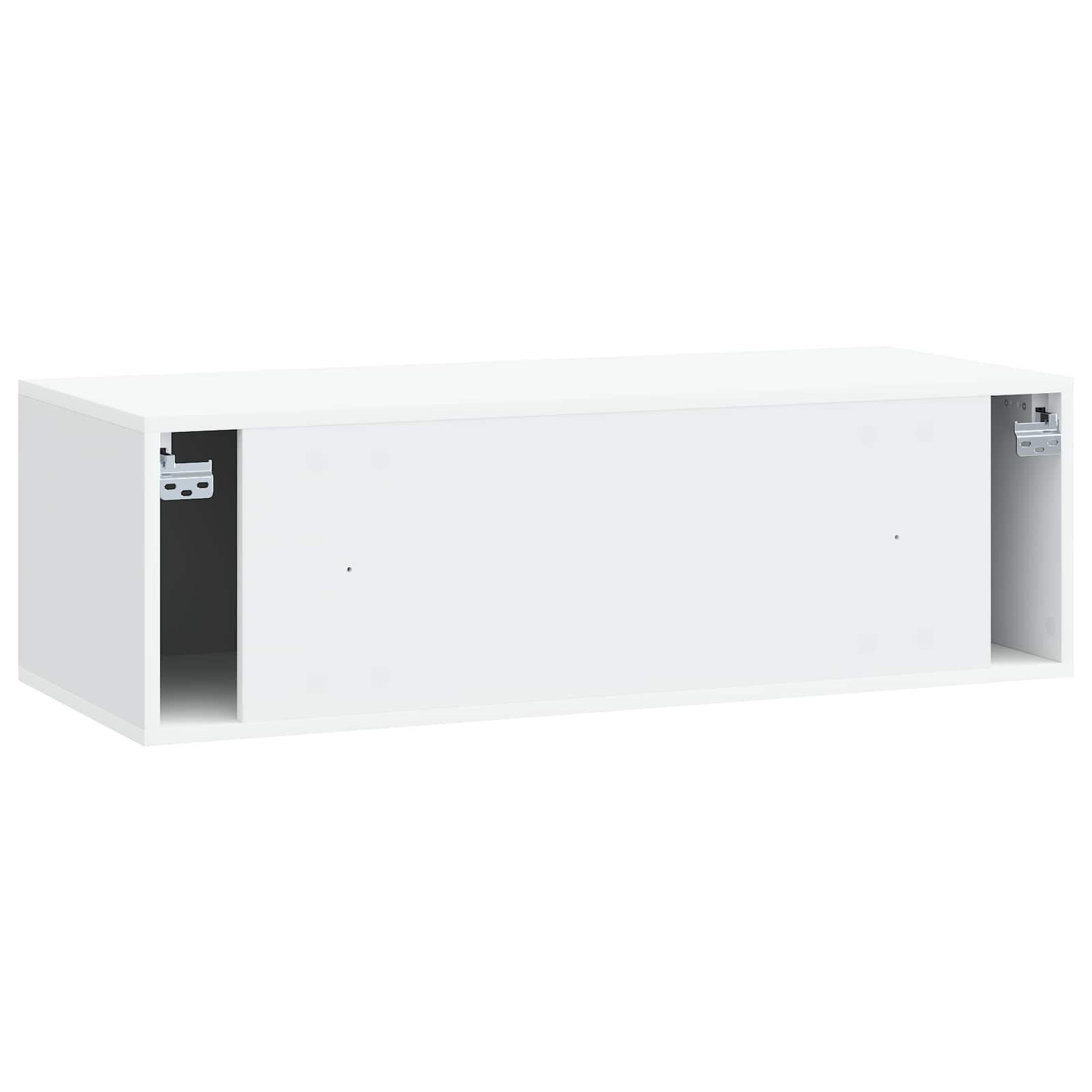 Meuble TV mural 98 x 41 x 30 cm Blanc Bois d'ingénierie - XIOS
