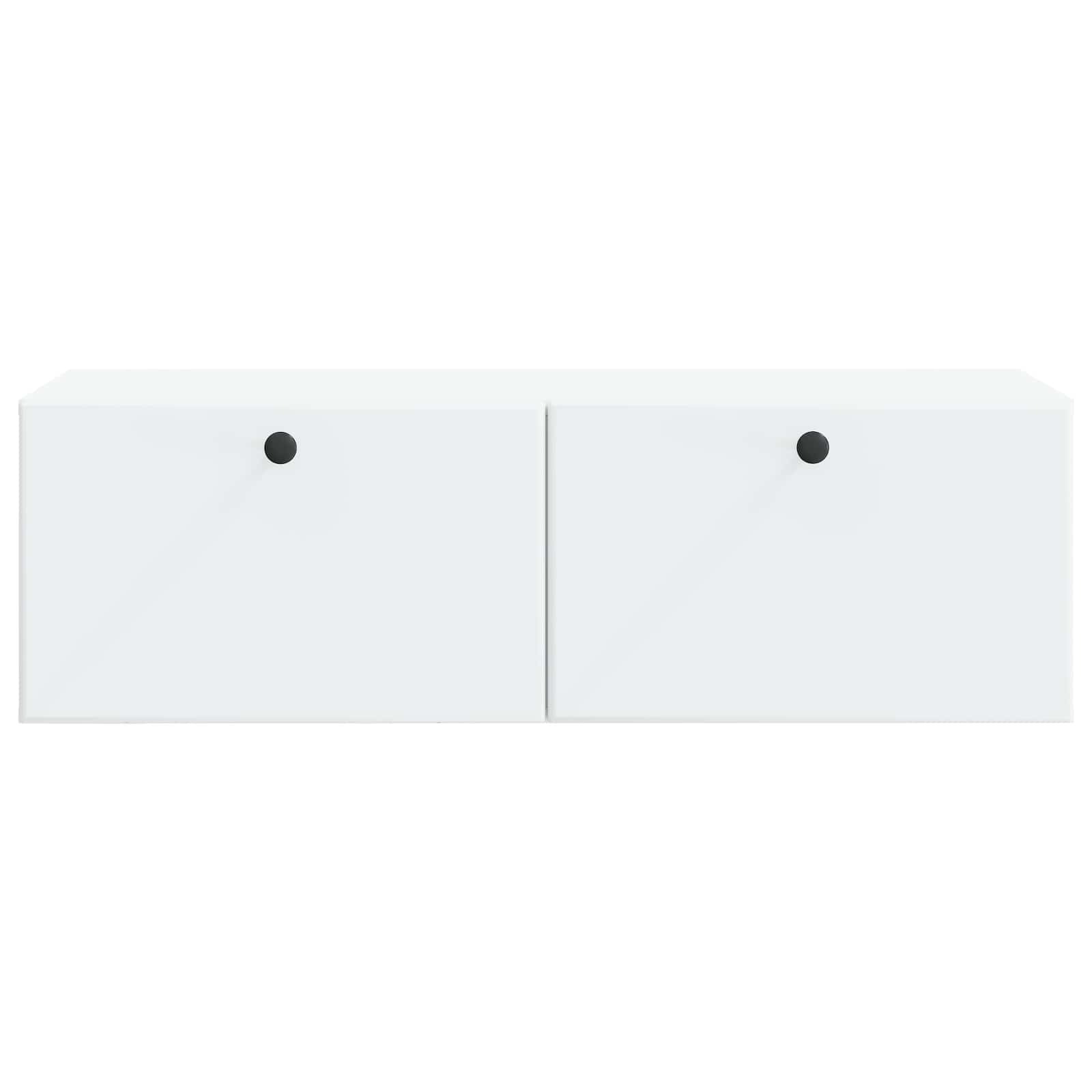 Meuble TV mural 98 x 41 x 30 cm Blanc Bois d'ingénierie - XIOS