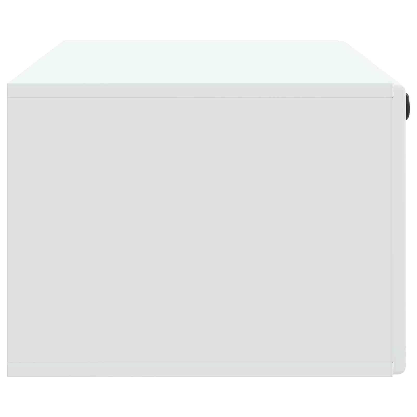 Meuble TV mural 98 x 41 x 30 cm Blanc Bois d'ingénierie - XIOS
