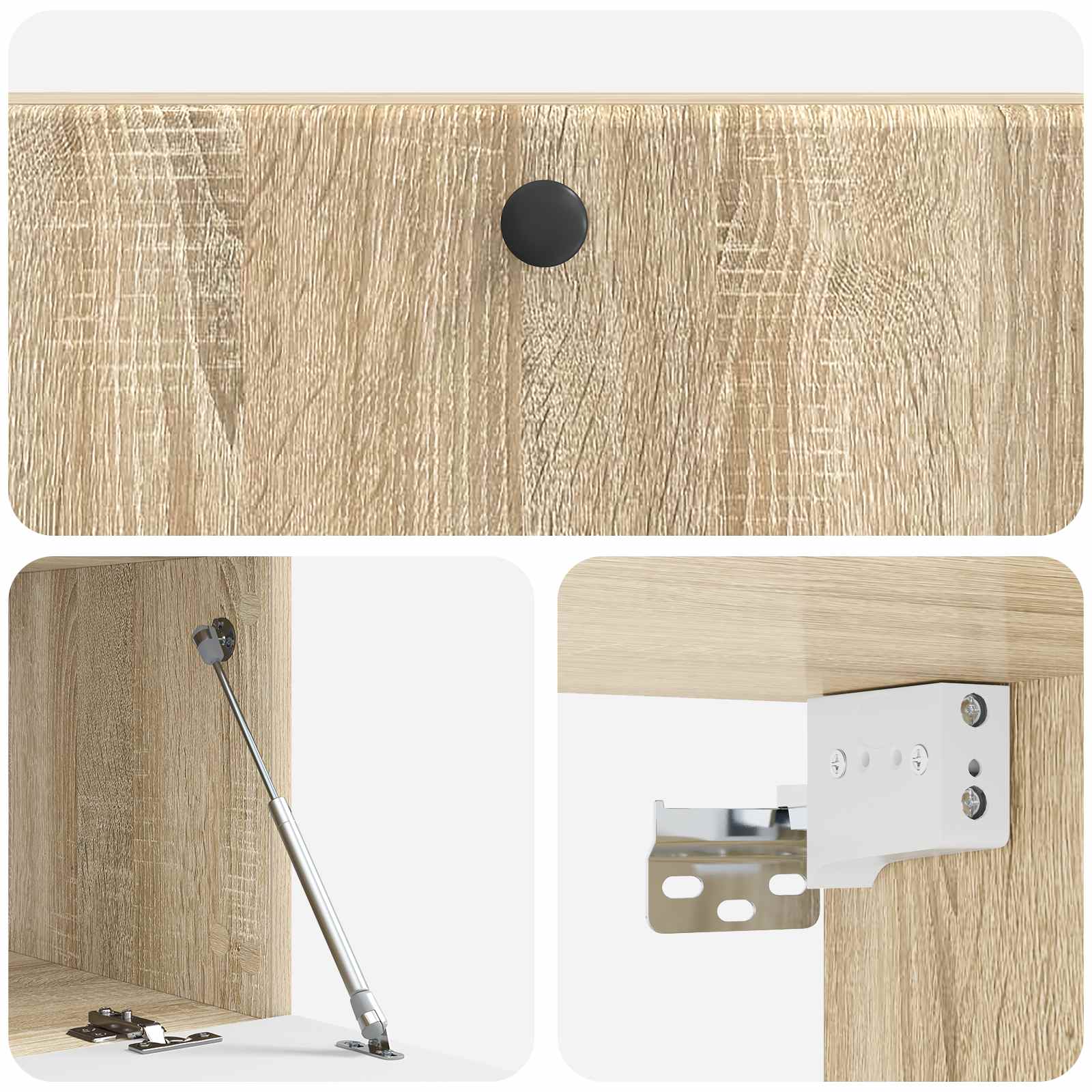 Meuble TV mural Chêne Sonoma 98 x 41 x 30 cm Bois d'ingénierie - XIOS