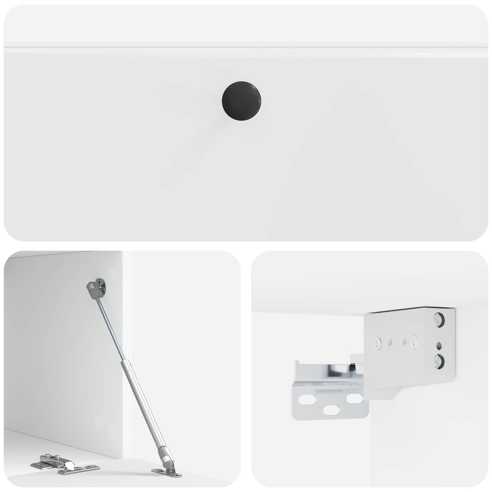 Meuble TV mural Montage mural Blanc brillant 98 x 41 x 30 cm - XIOS