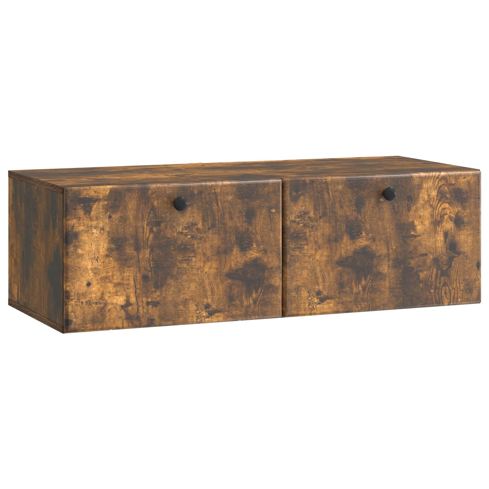 Meuble TV mural Chêne fumé 98 x 41 x 30 cm Bois d'ingénierie - XIOS