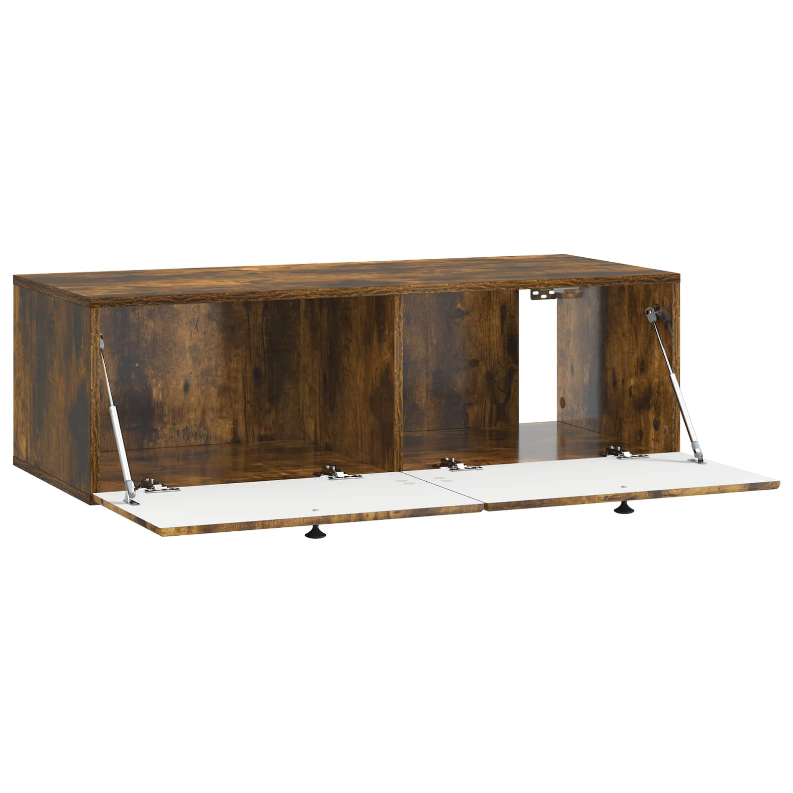 Meuble TV mural Chêne fumé 98 x 41 x 30 cm Bois d'ingénierie - XIOS