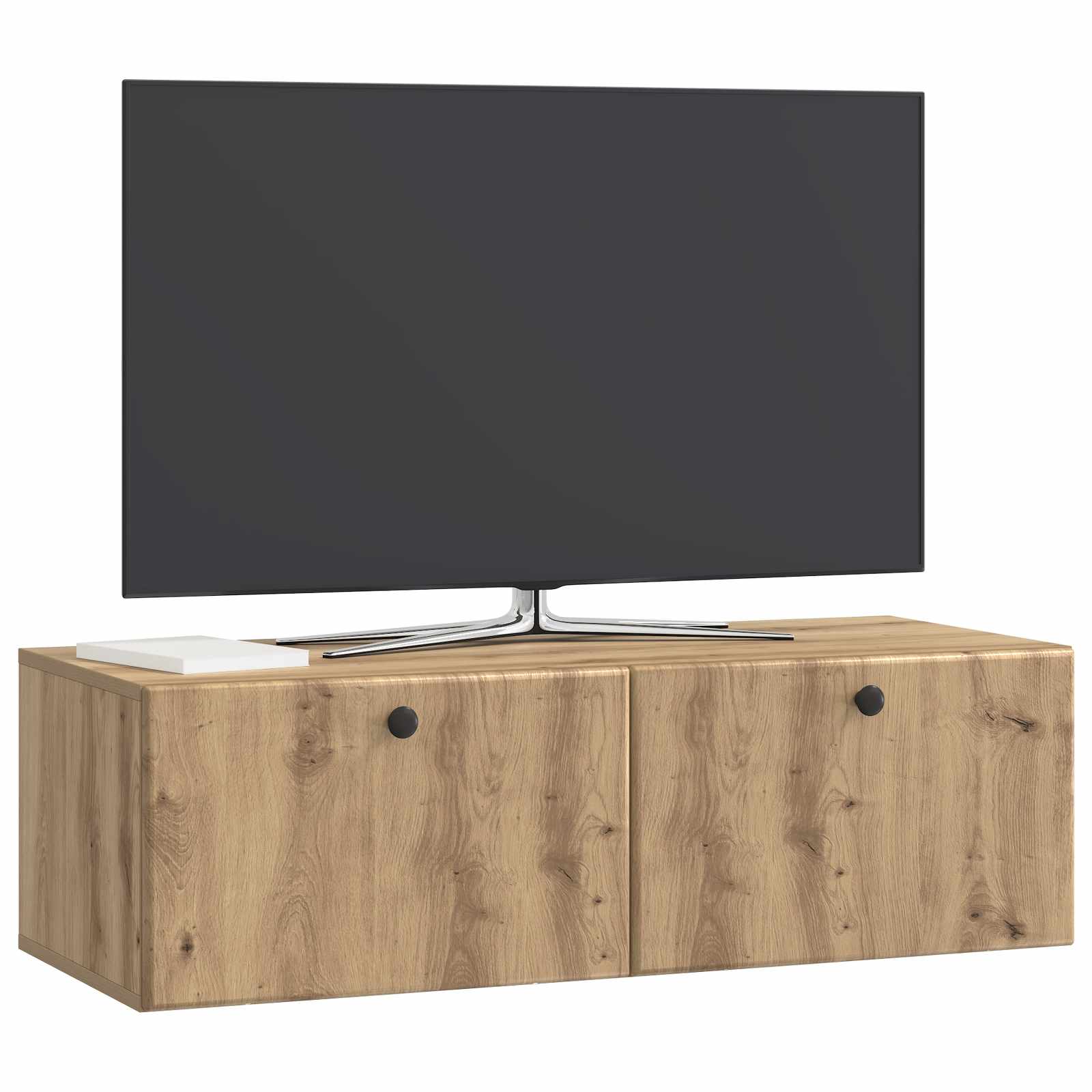Meuble TV mural Montage mural Chêne artisanal 98 x 41 x 30 cm - XIOS