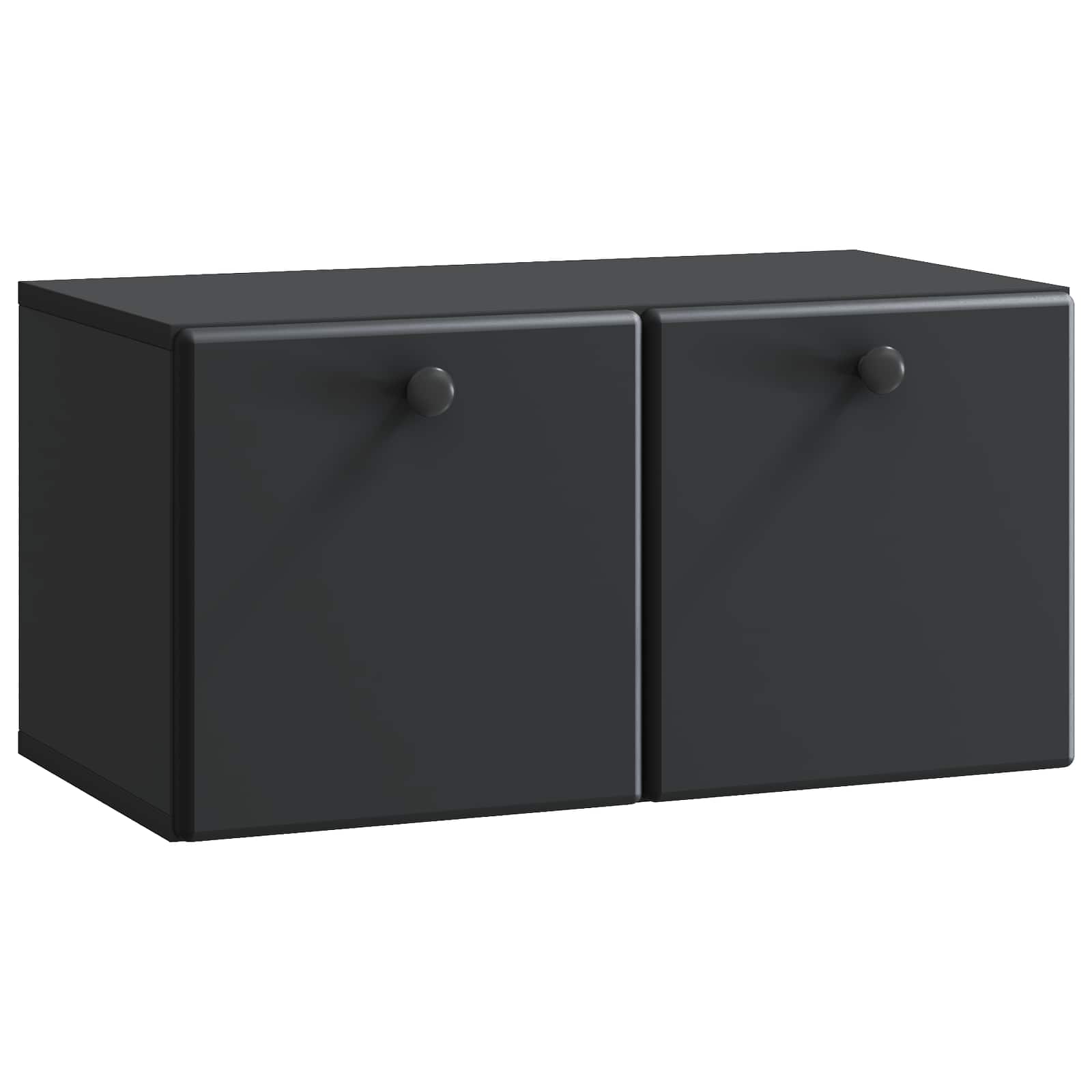 Meuble TV mural 59,5 x 31 x 30 cm Noir Bois d'ingénierie - XIOS