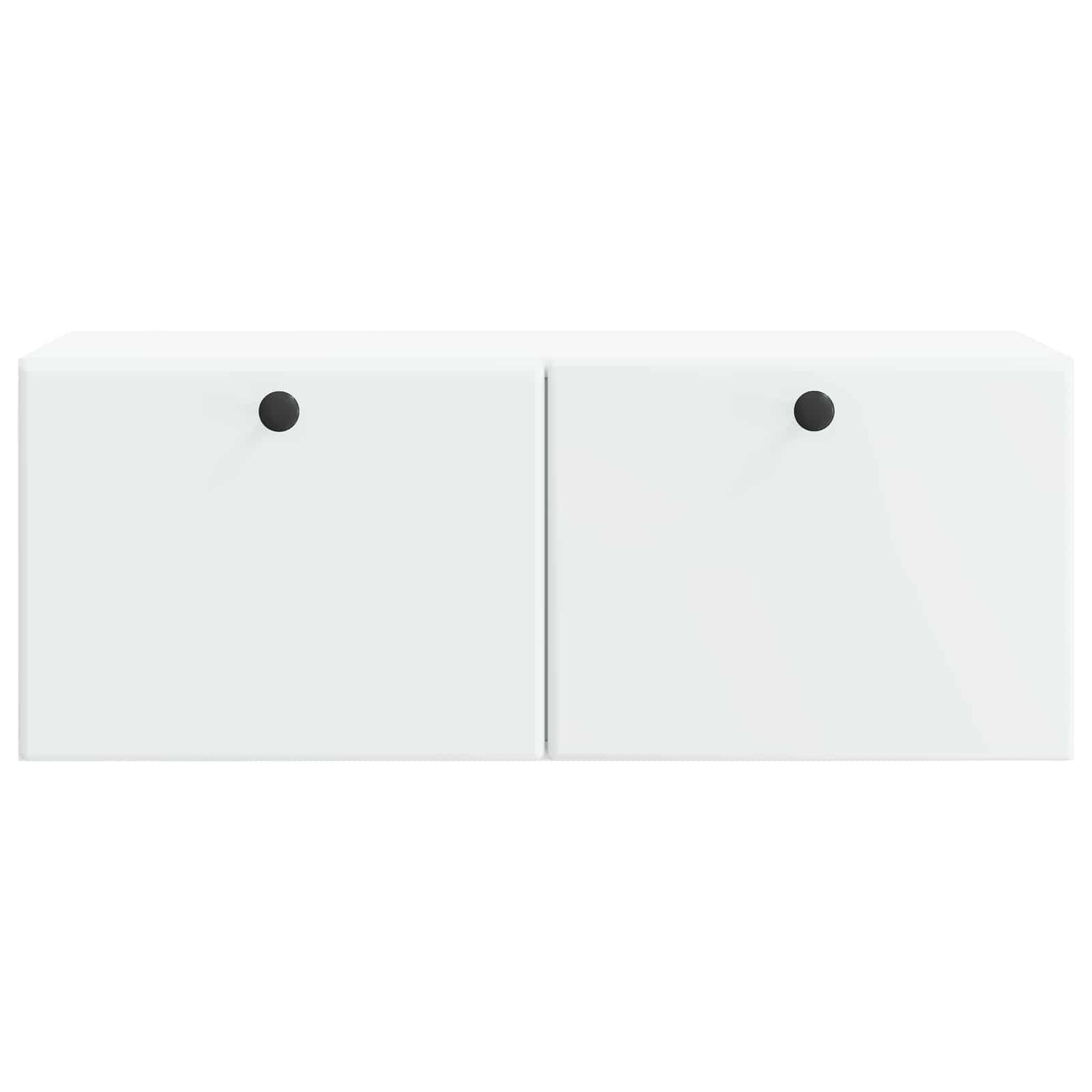 Meuble TV mural 78,5 x 31 x 30 cm Blanc Bois d'ingénierie - XIOS