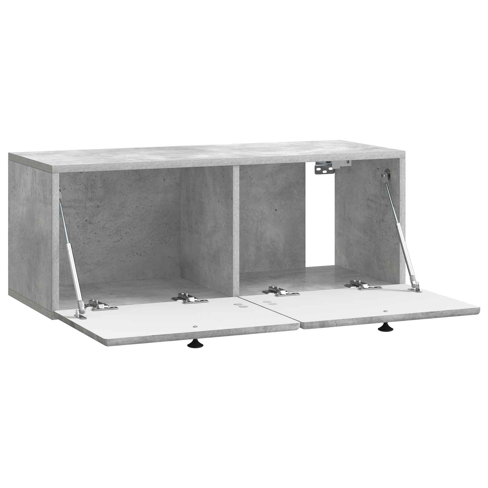 Meuble TV mural 78,5 x 31 x 30 cm Gris béton Bois d'ingénierie - XIOS