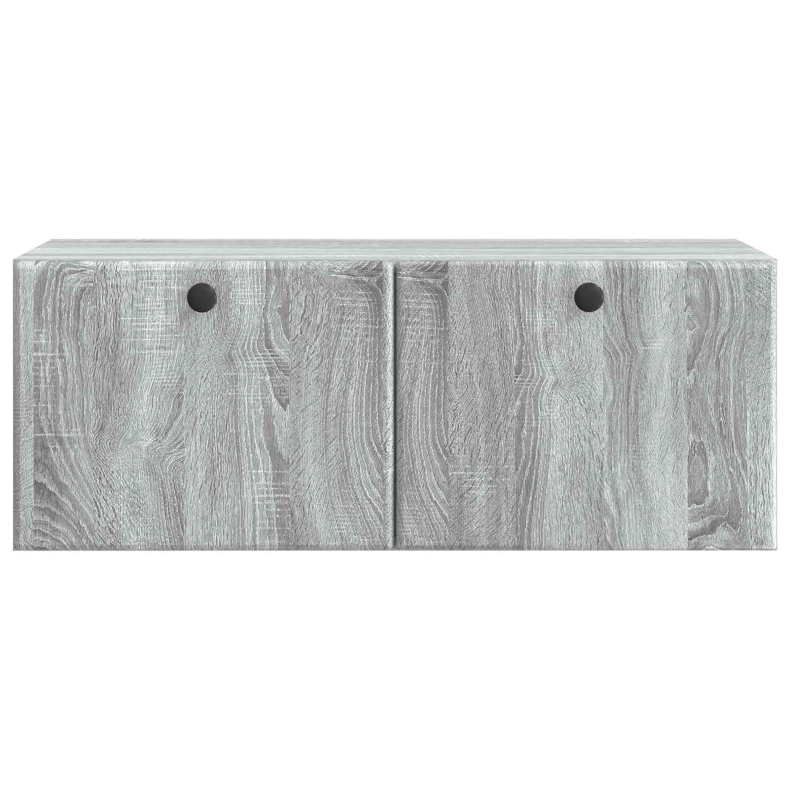 Meuble TV mural 78,5 x 31 x 30 cm Sonoma gris Bois d'ingénierie - XIOS