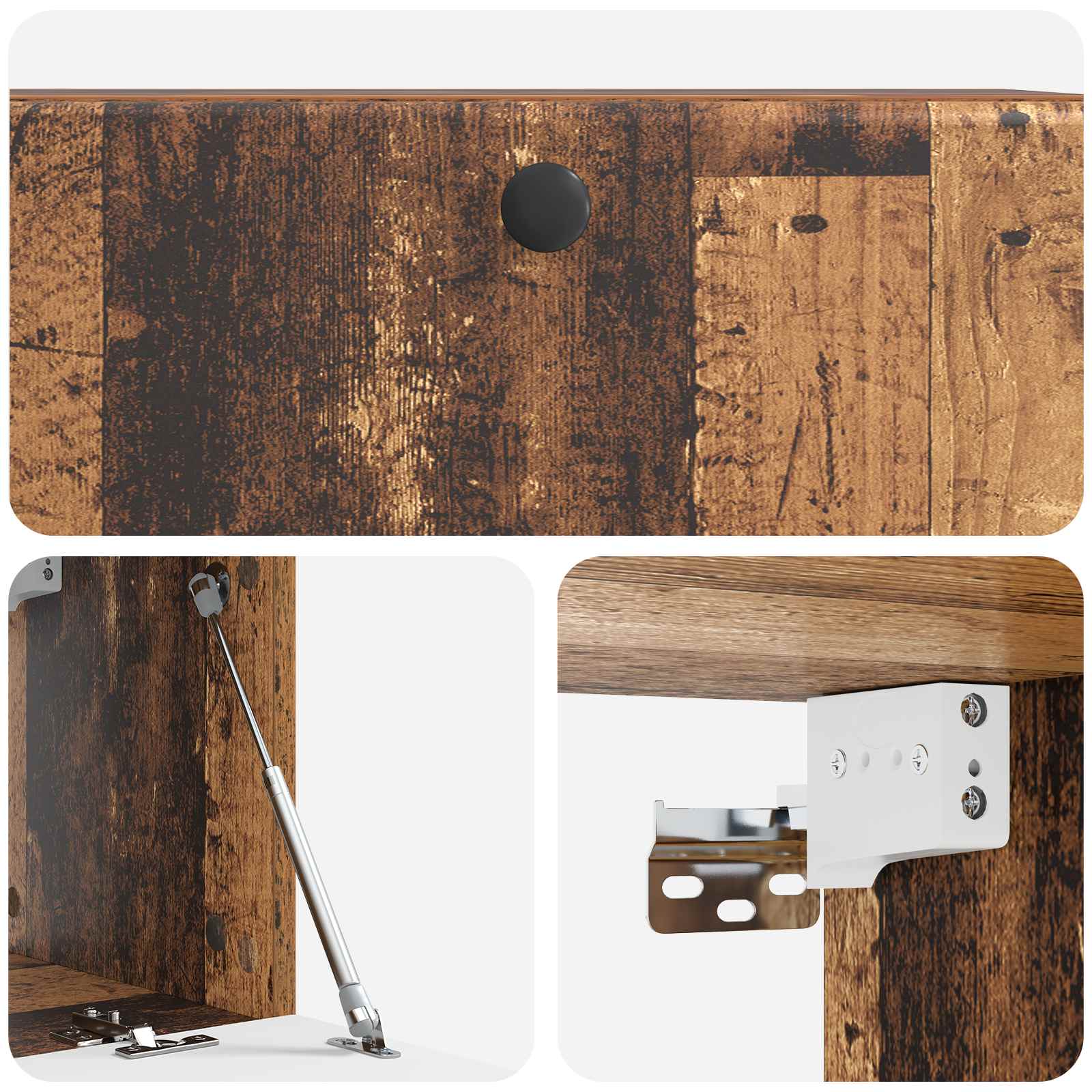 Meuble TV mural 78,5 x 31 x 30 cm Bois ancien Bois d'ingénierie - XIOS