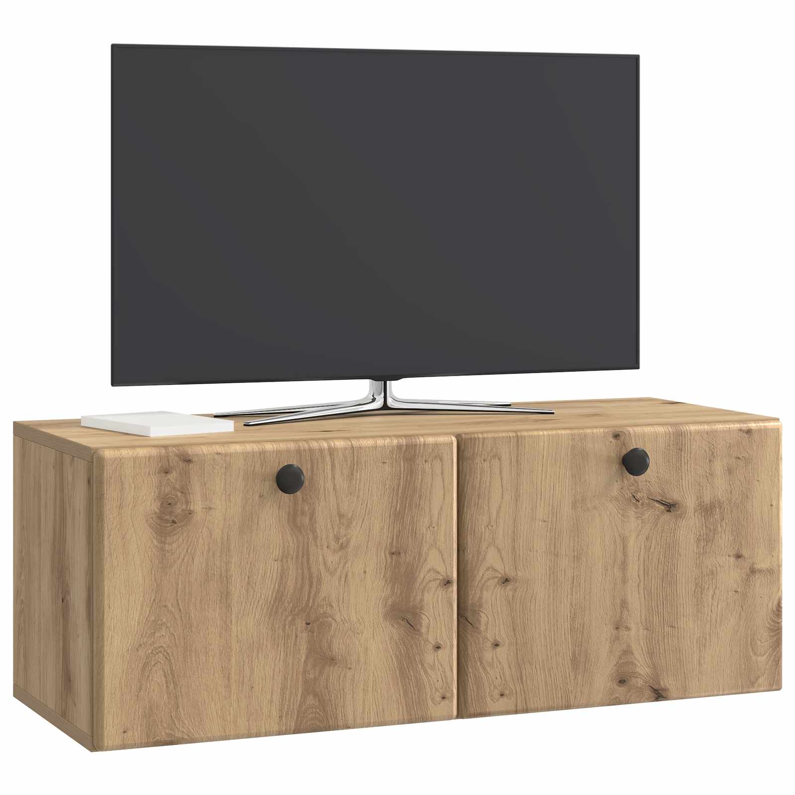Meuble TV mural Montage mural Chêne artisanal 78,5 x 31 x 30 cm - XIOS