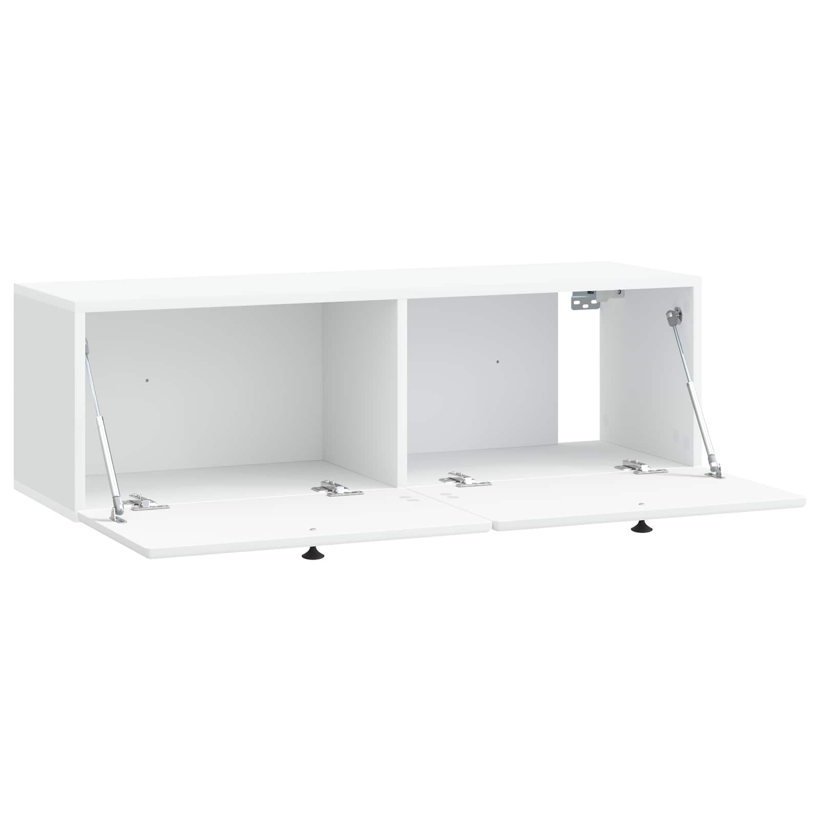 Meuble TV mural 98 x 31 x 30 cm Blanc Bois d'ingénierie - XIOS