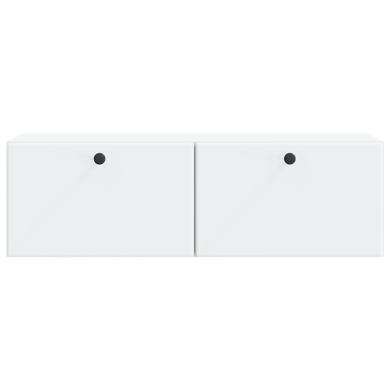 Meuble TV mural 98 x 31 x 30 cm Blanc Bois d'ingénierie - XIOS