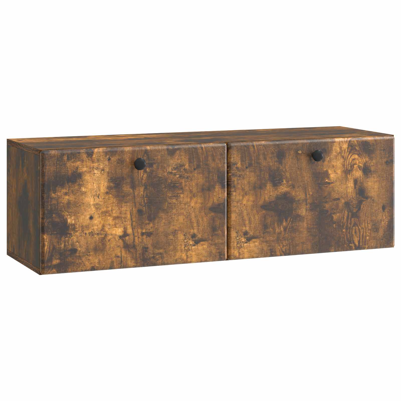 Meuble TV mural Chêne fumé 98 x 31 x 30 cm Bois d'ingénierie - XIOS