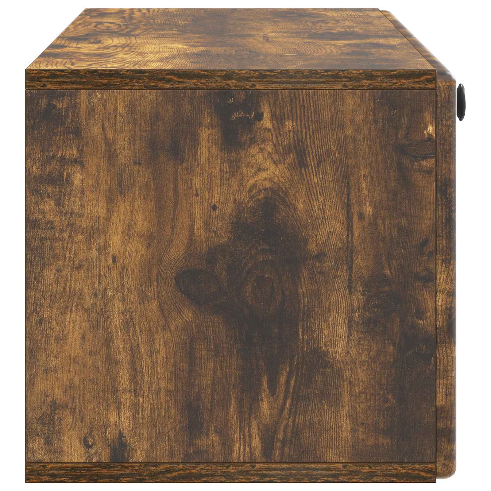 Meuble TV mural Chêne fumé 98 x 31 x 30 cm Bois d'ingénierie - XIOS