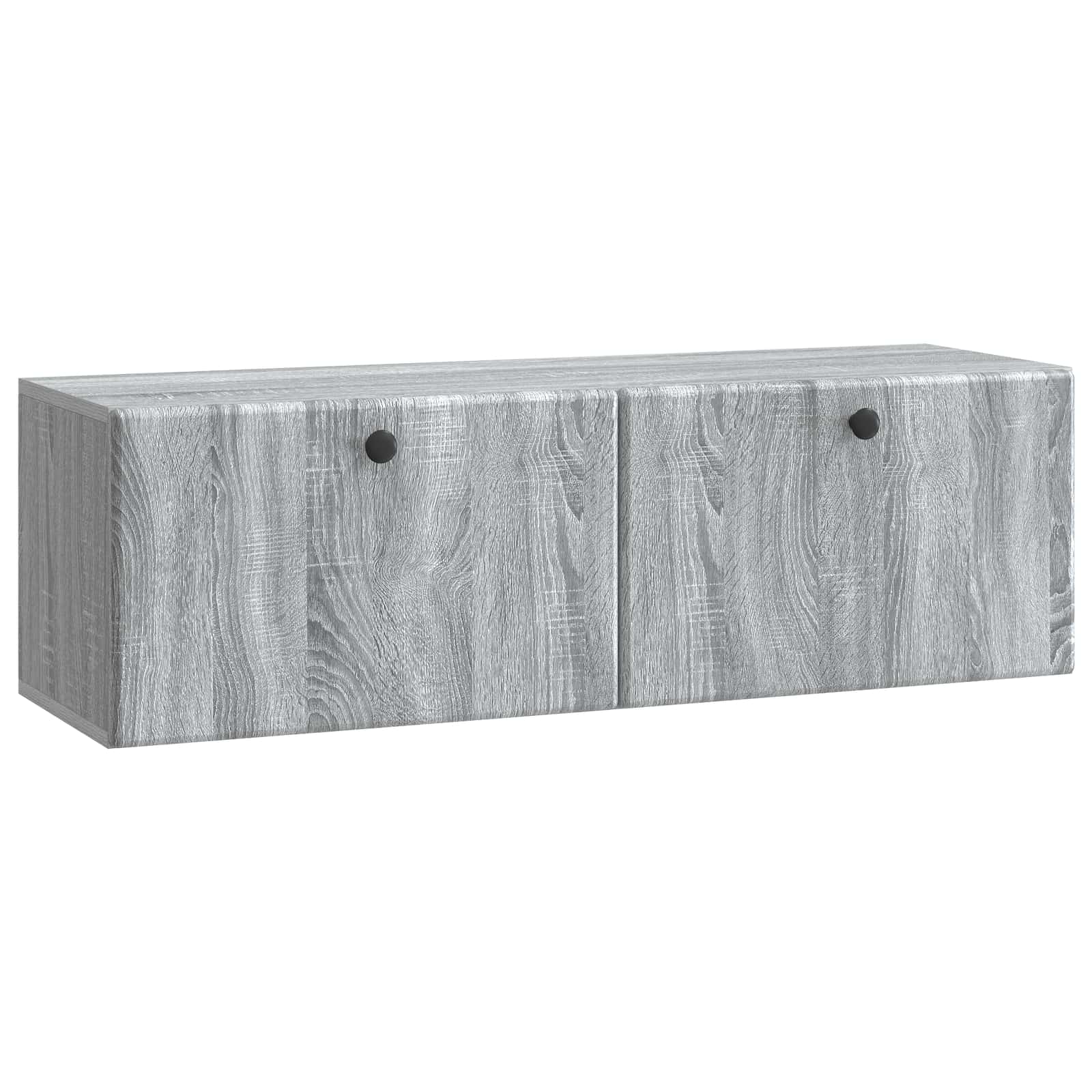 Meuble TV mural 98 x 31 x 30 cm Sonoma gris Bois d'ingénierie - XIOS