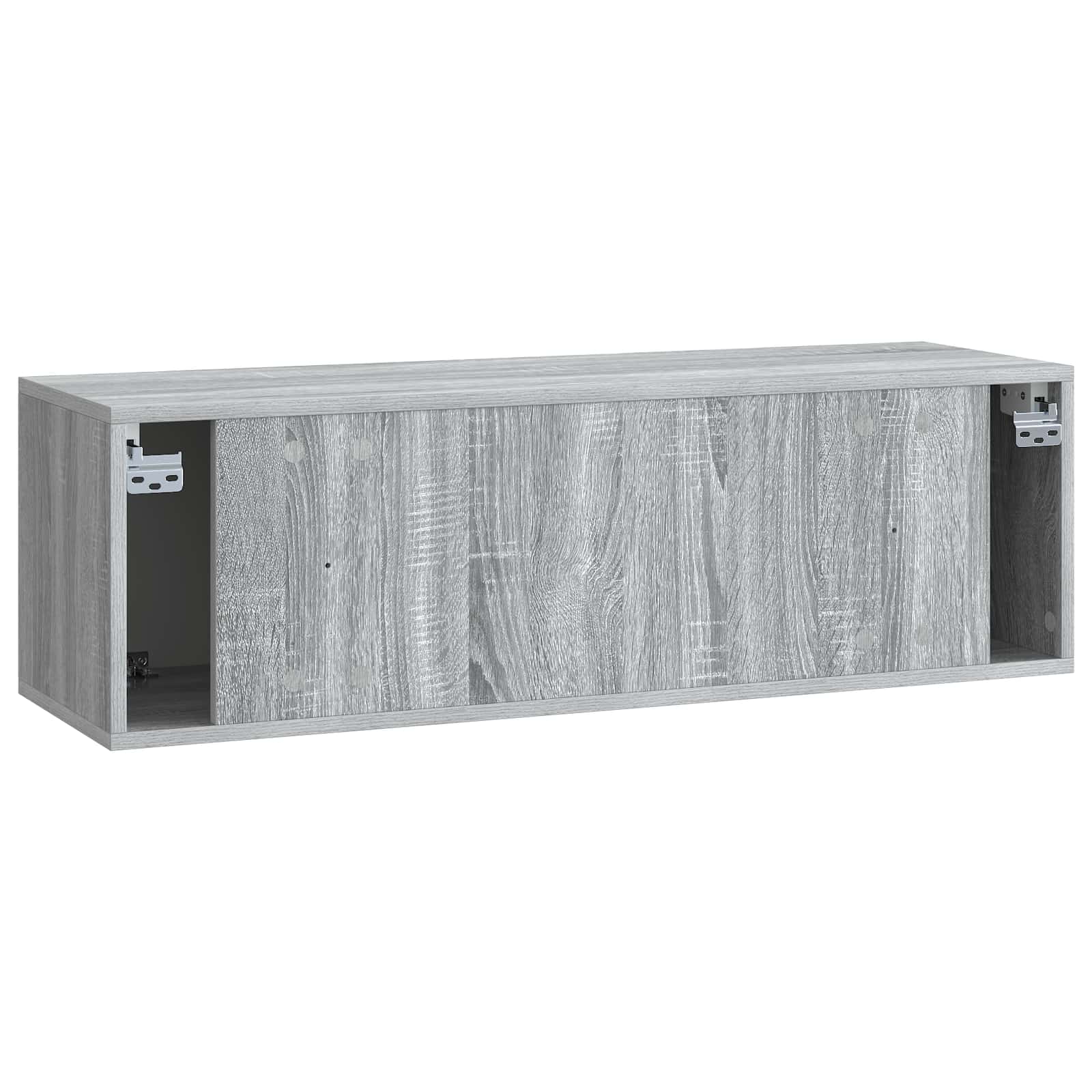 Meuble TV mural 98 x 31 x 30 cm Sonoma gris Bois d'ingénierie - XIOS
