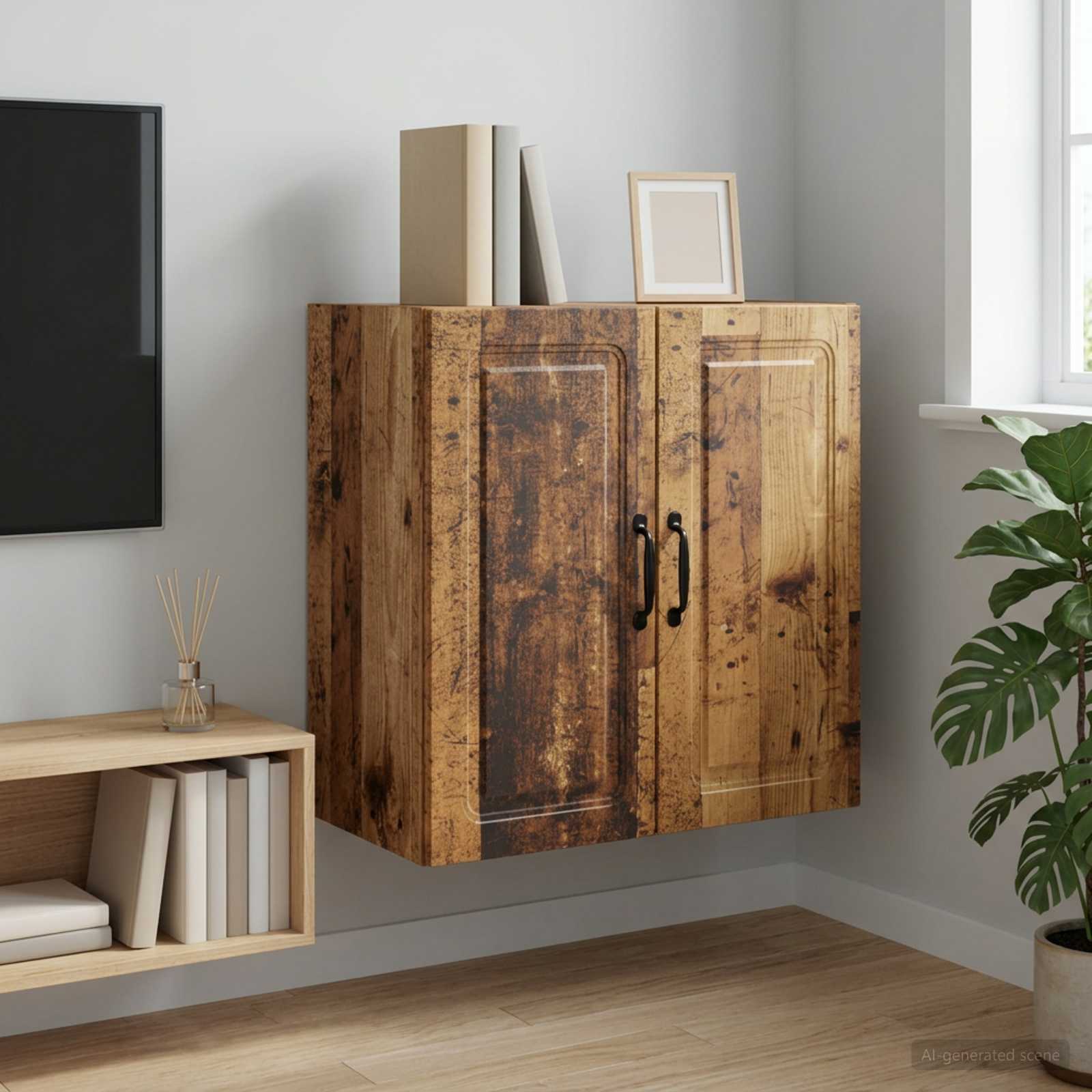 Armoire Murale Bois ancien 59 x 31 x 60 cm Bois d'ingénierie - XIOS