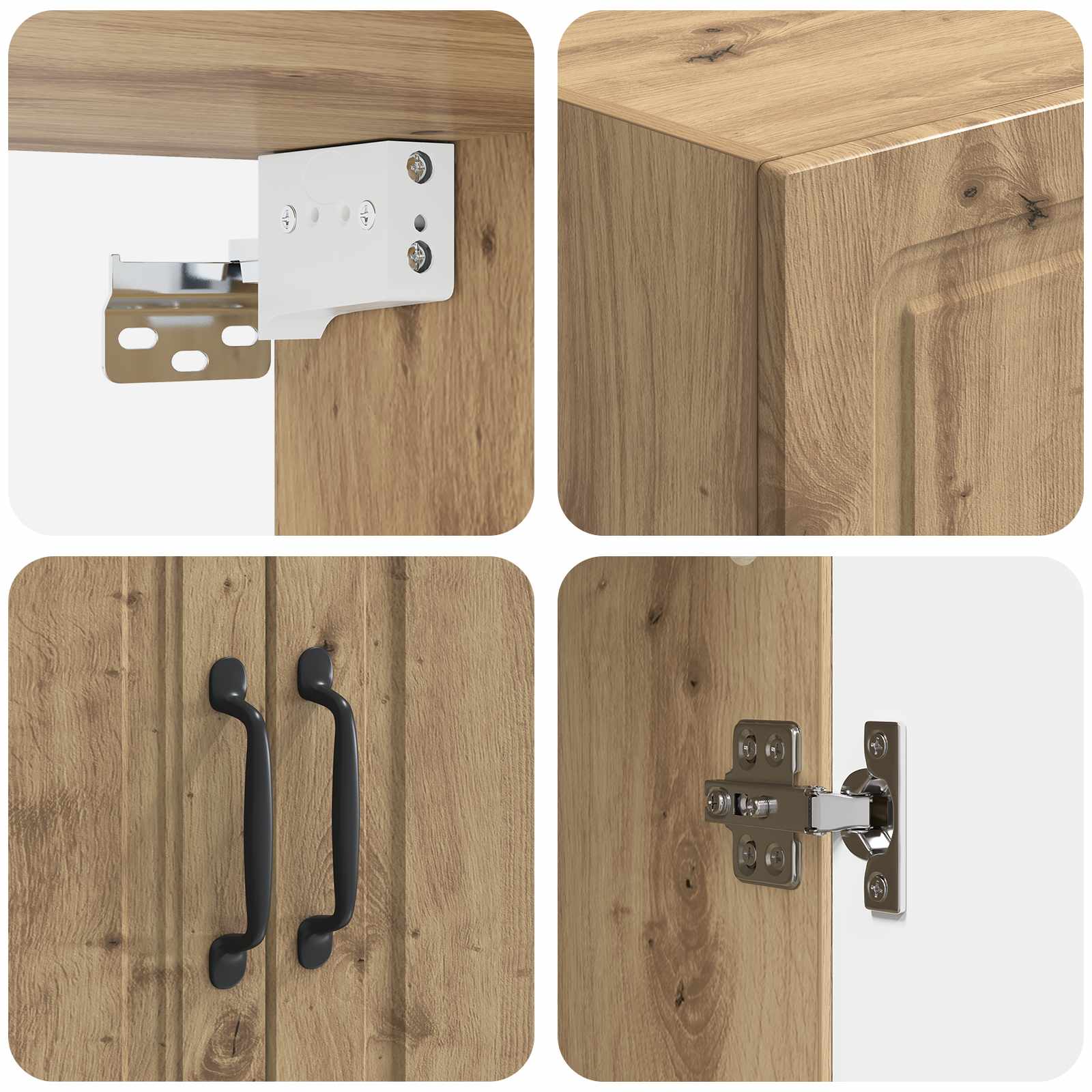 Armoire Murale Chêne artisanal 59 x 31 x 60 cm - XIOS
