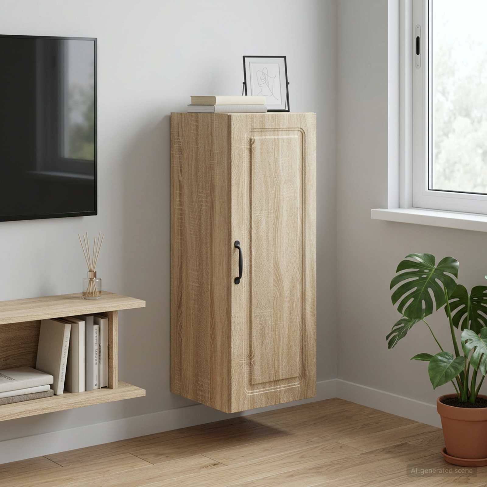 Armoire Murale Chêne Sonoma 33 x 34,5 x 90 cm Bois d'ingénierie - XIOS