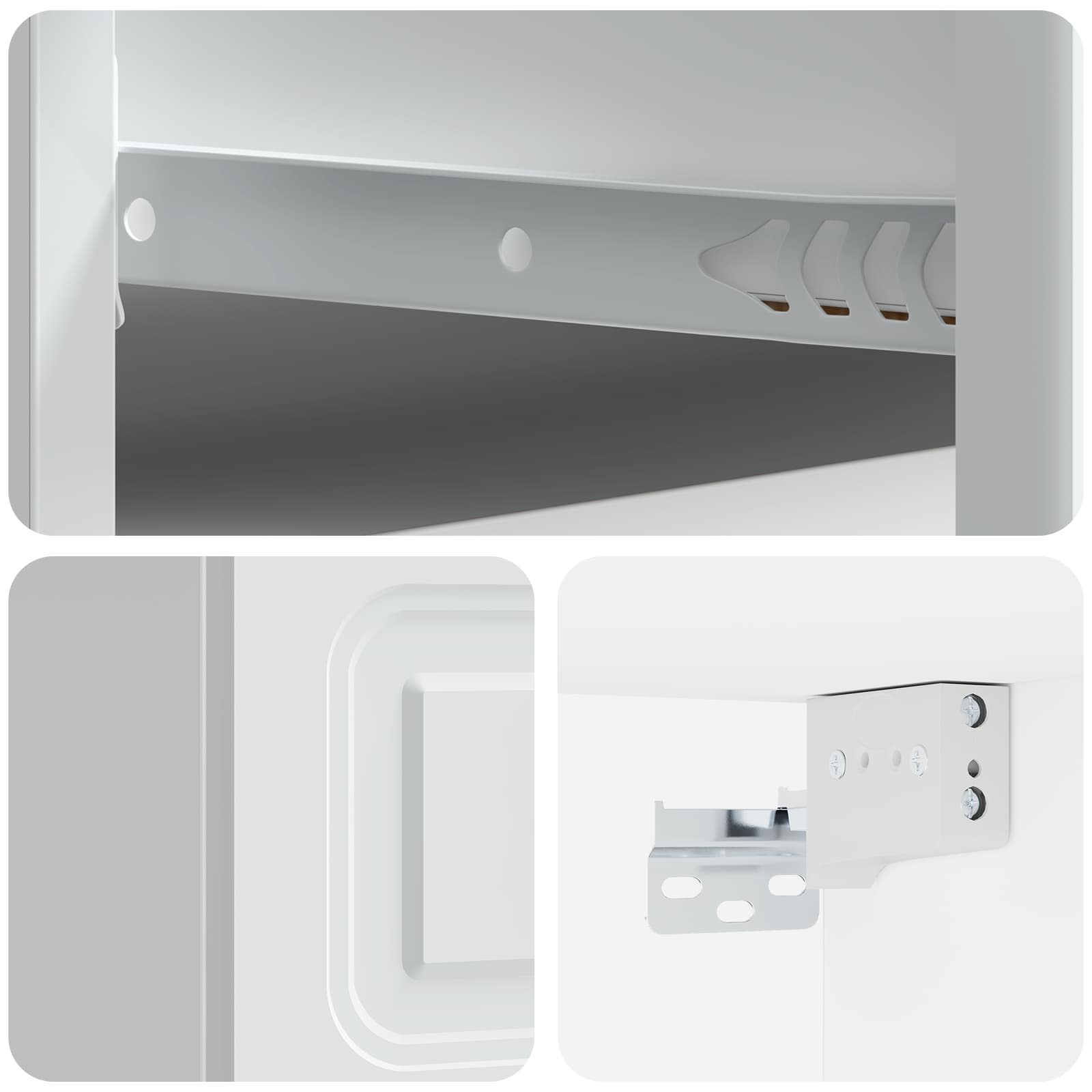 Cabinet de chevet mural 2 pcs Blanc 34,5 x 33 x 20 cm - XIOS