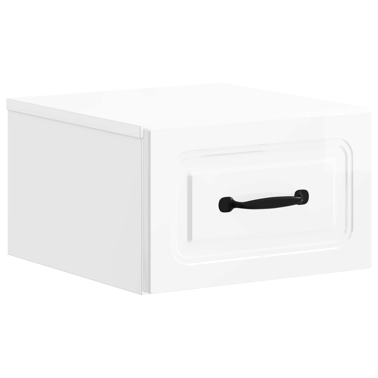 Cabinet de chevet mural 2 pcs Blanc brillant 34,5 x 33 x 20 cm - XIOS