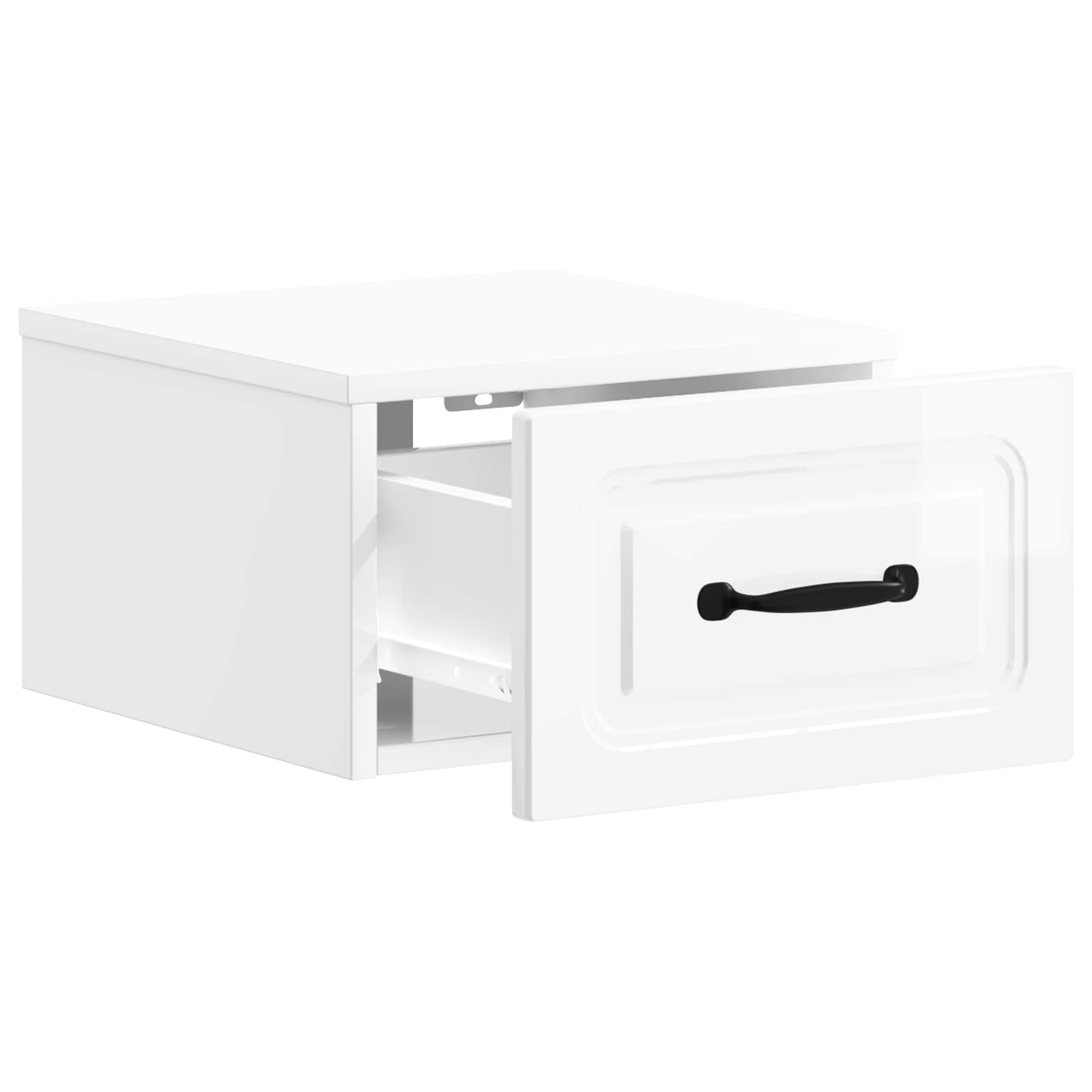 Cabinet de chevet mural 2 pcs Blanc brillant 34,5 x 33 x 20 cm - XIOS