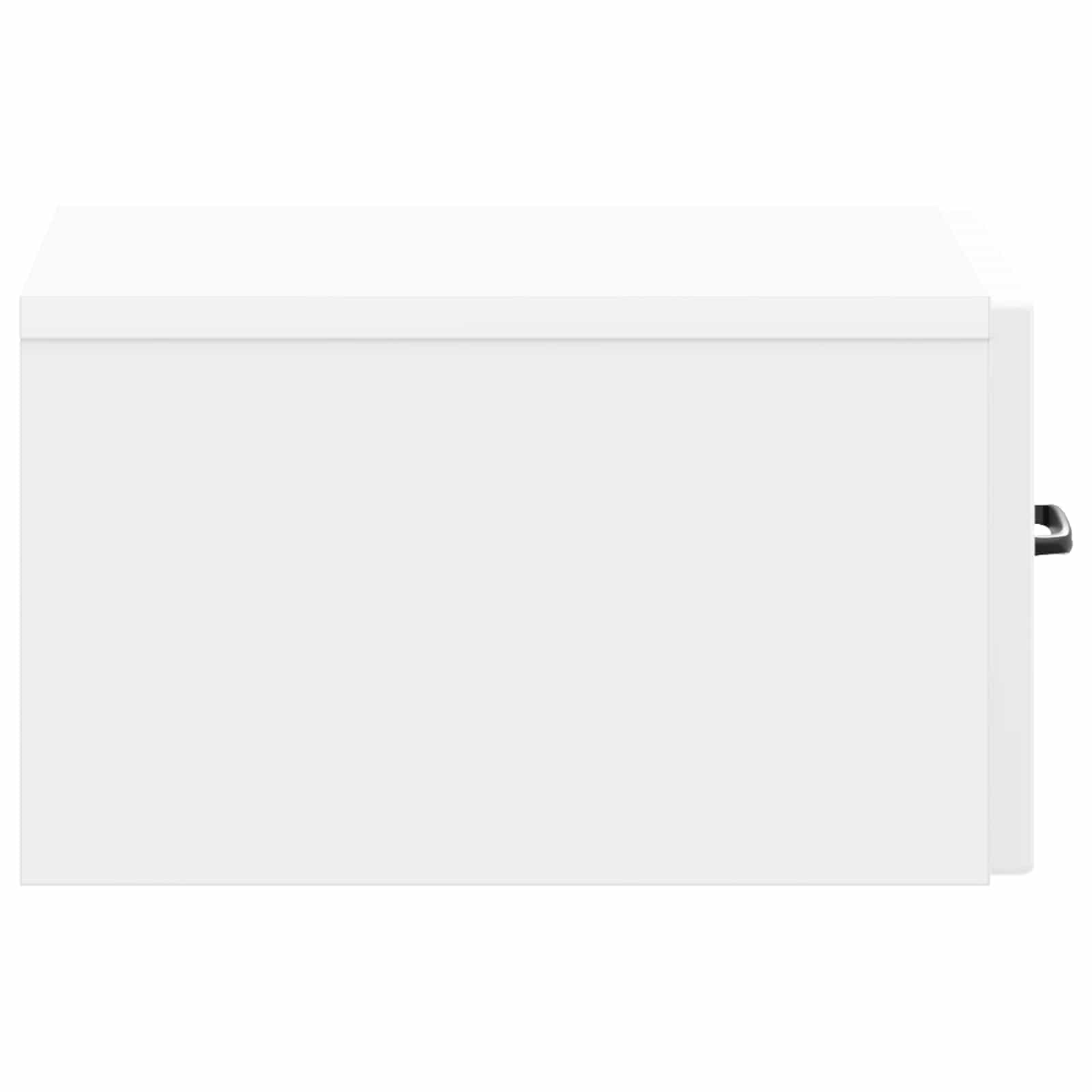Cabinet de chevet mural 2 pcs Blanc brillant 34,5 x 33 x 20 cm - XIOS