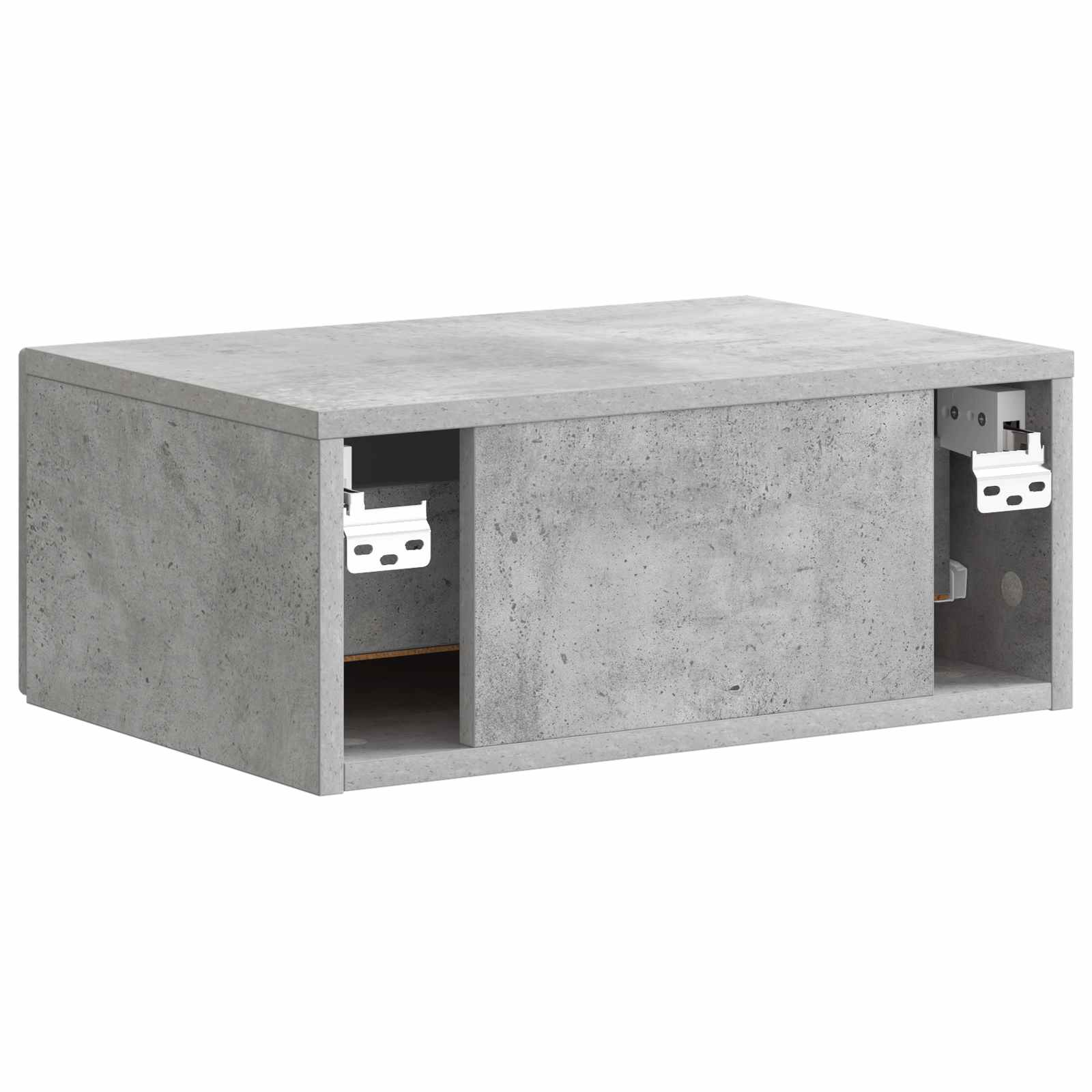 Cabinet de chevet mural 2 pcs Gris béton 49 x 34,5 x 20 cm - XIOS