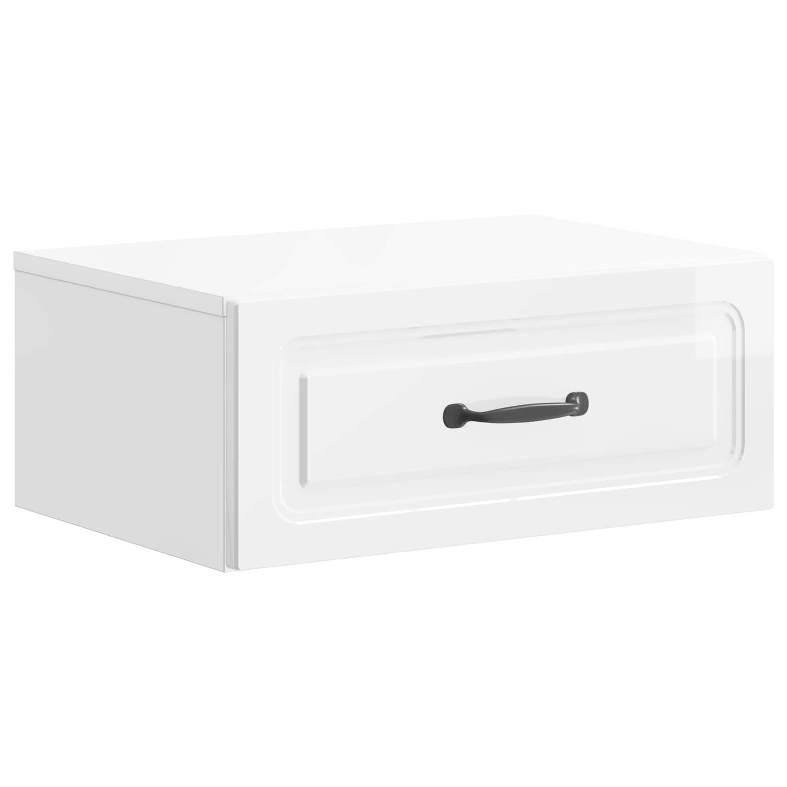 Cabinet de chevet mural 2 pcs Blanc brillant 49 x 34,5 x 20 cm - XIOS