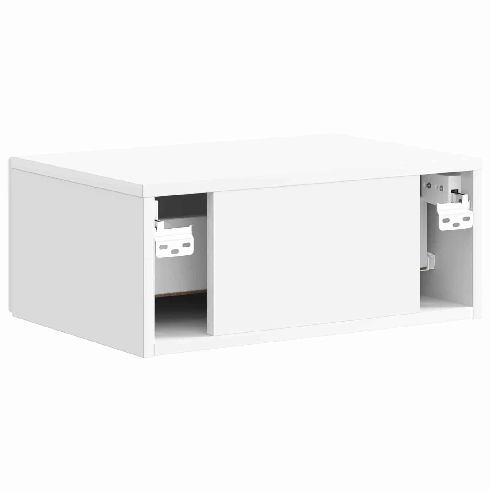 Cabinet de chevet mural 2 pcs Blanc brillant 49 x 34,5 x 20 cm - XIOS