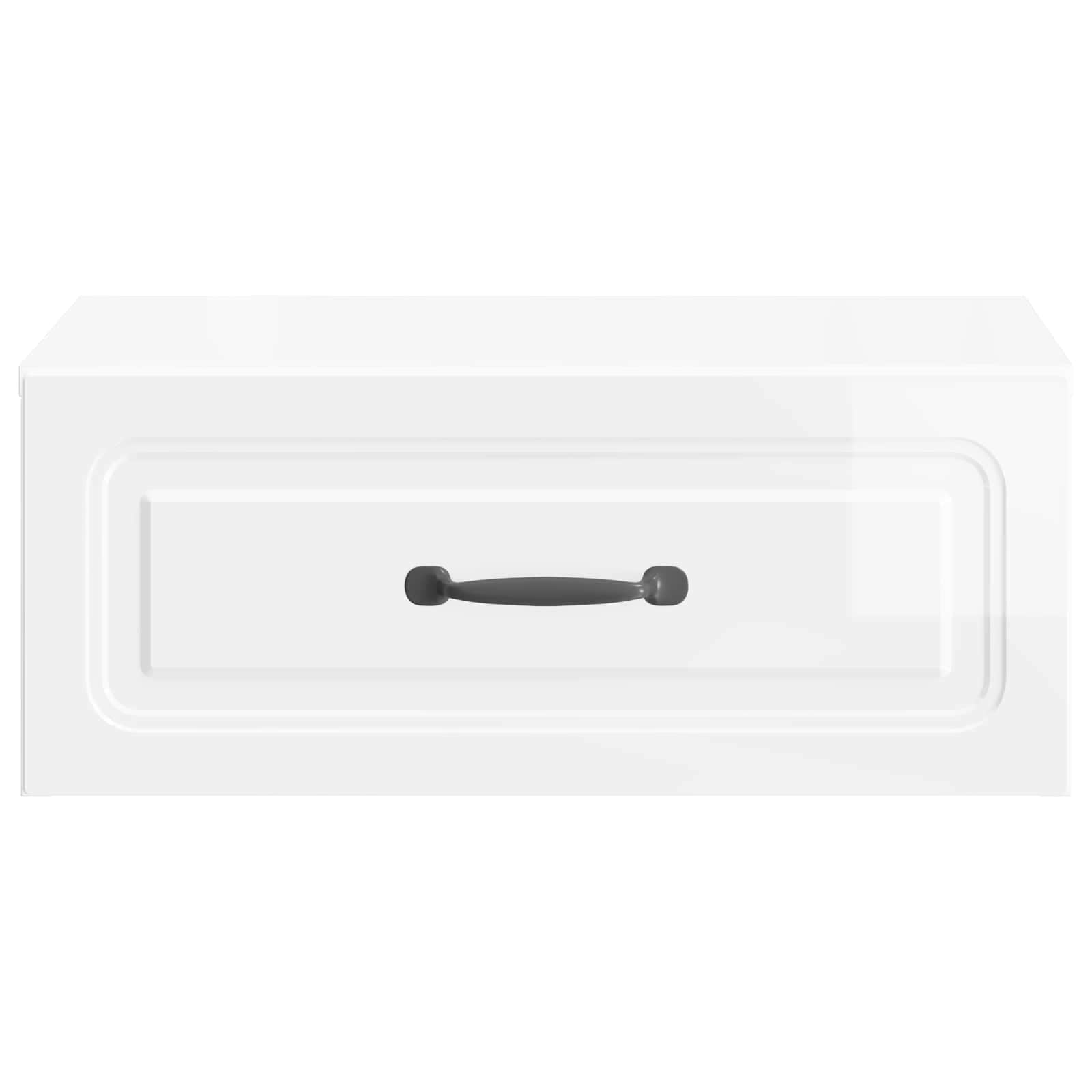 Cabinet de chevet mural 2 pcs Blanc brillant 49 x 34,5 x 20 cm - XIOS