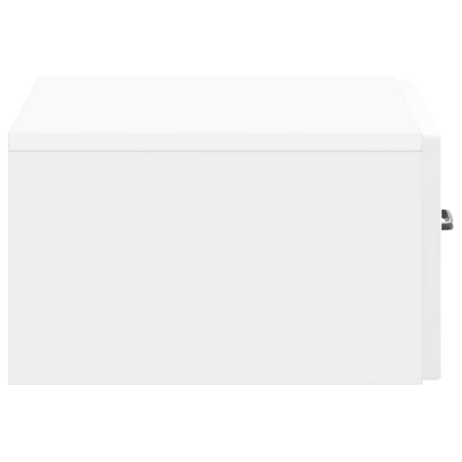 Cabinet de chevet mural 2 pcs Blanc brillant 49 x 34,5 x 20 cm - XIOS