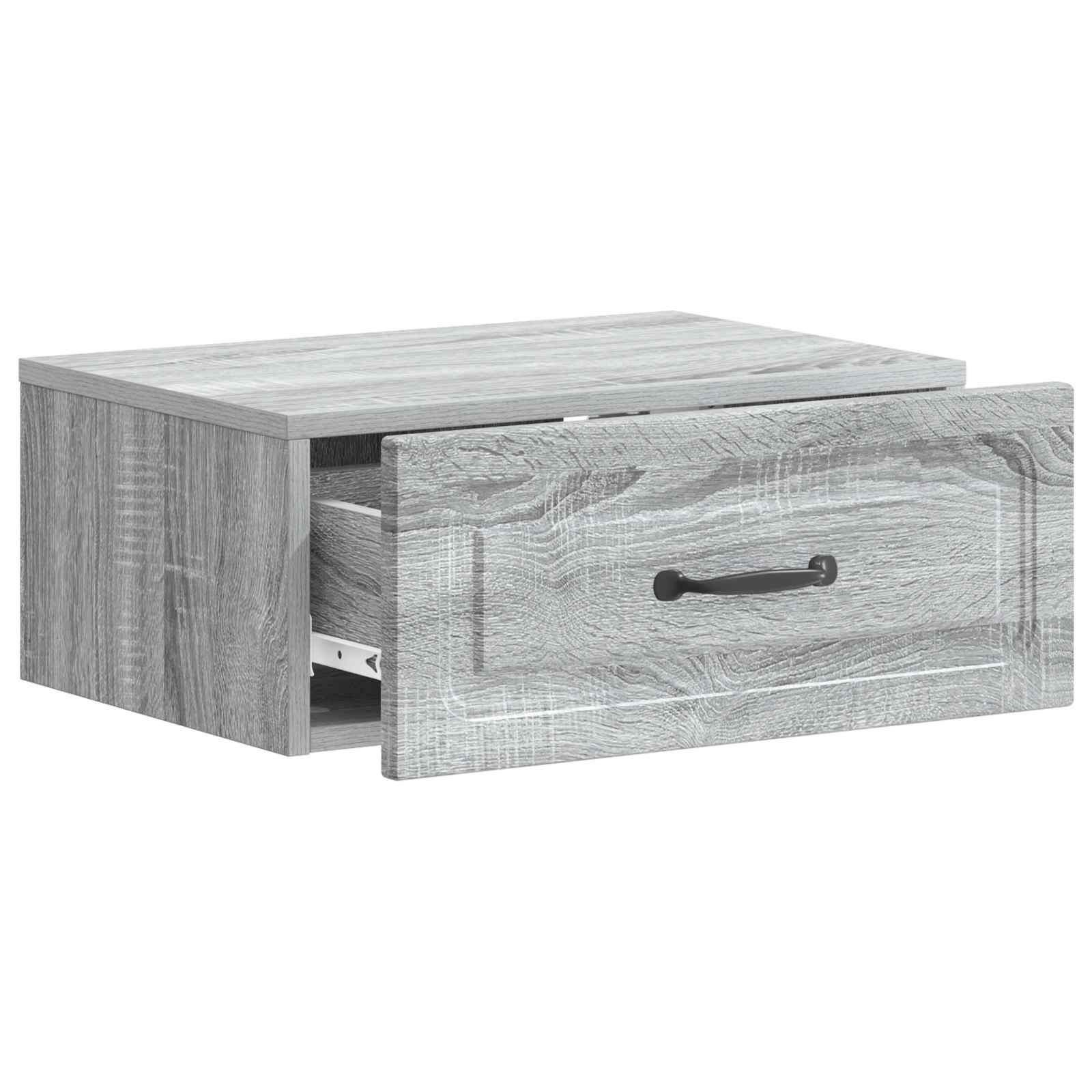 Cabinet de chevet mural 2 pcs Sonoma gris 49 x 34,5 x 20 cm - XIOS