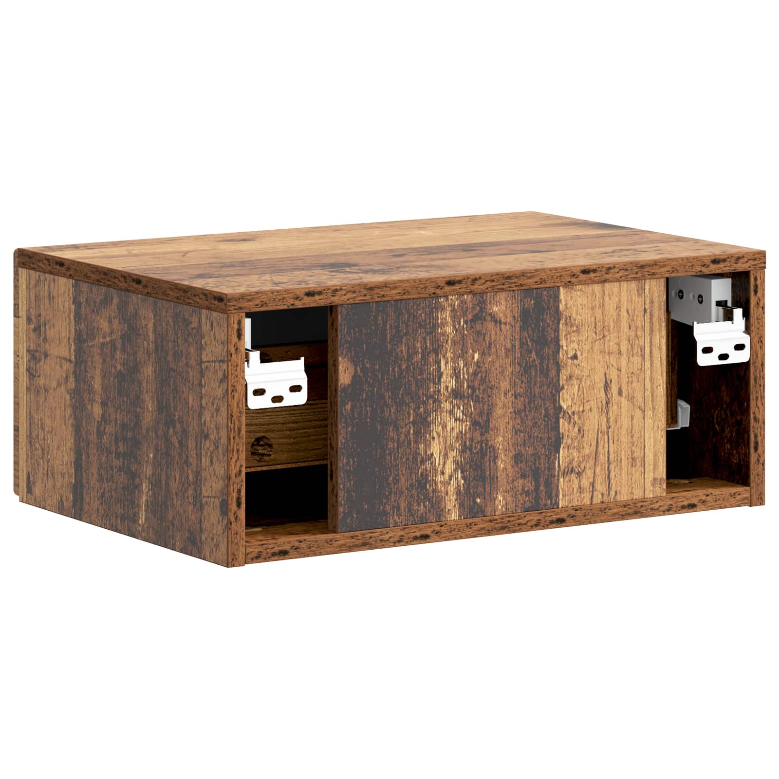 Cabinet de chevet mural Bois ancien 49 x 34,5 x 20 cm - XIOS