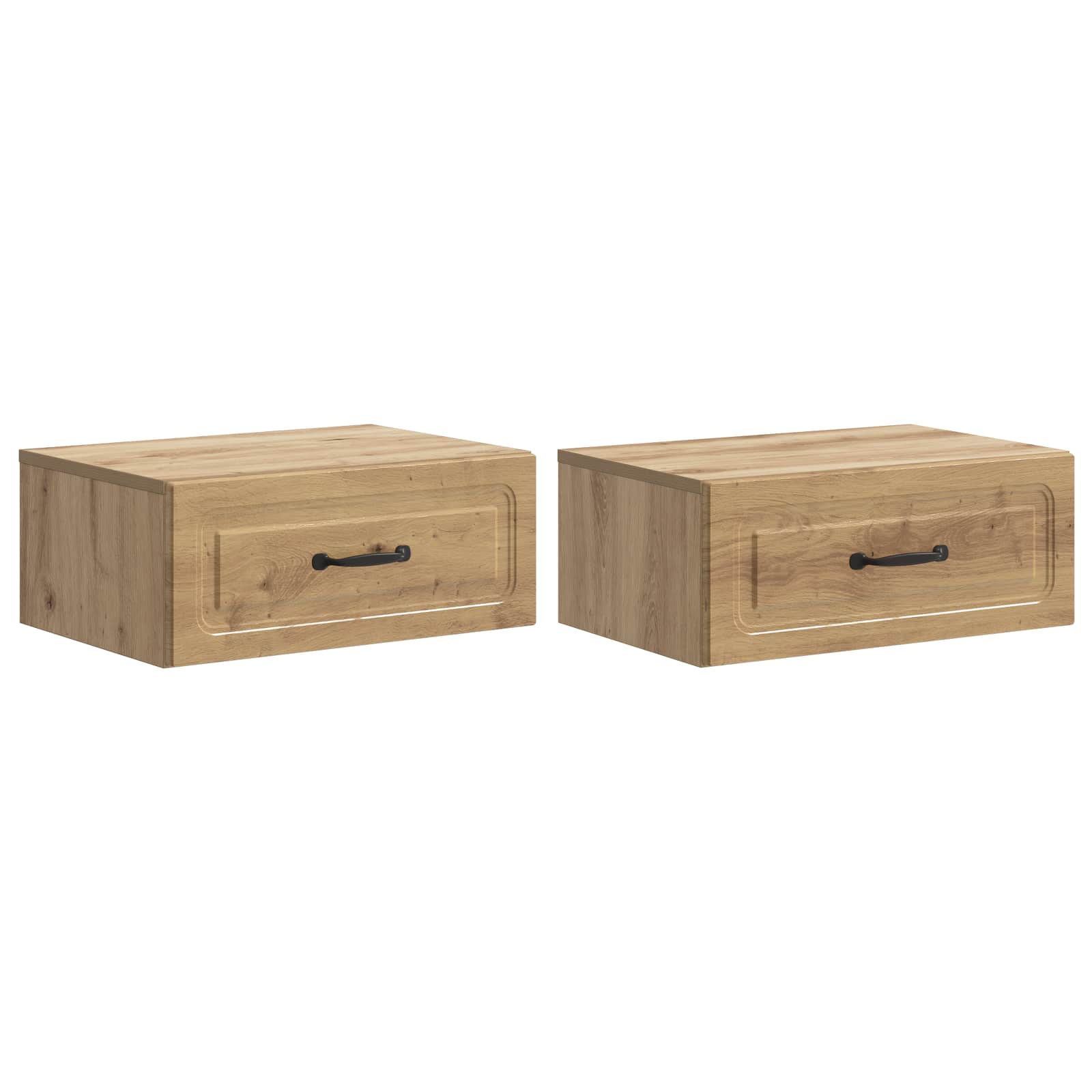Cabinet de chevet mural 2 pcs Chêne artisanal 49 x 34,5 x 20 cm - XIOS