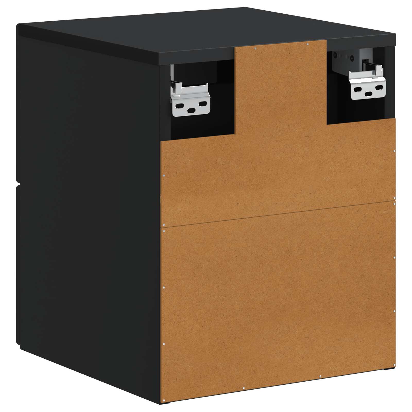 Cabinet de chevet mural 2 pcs Noir 34,5 x 33 x 40 cm - XIOS