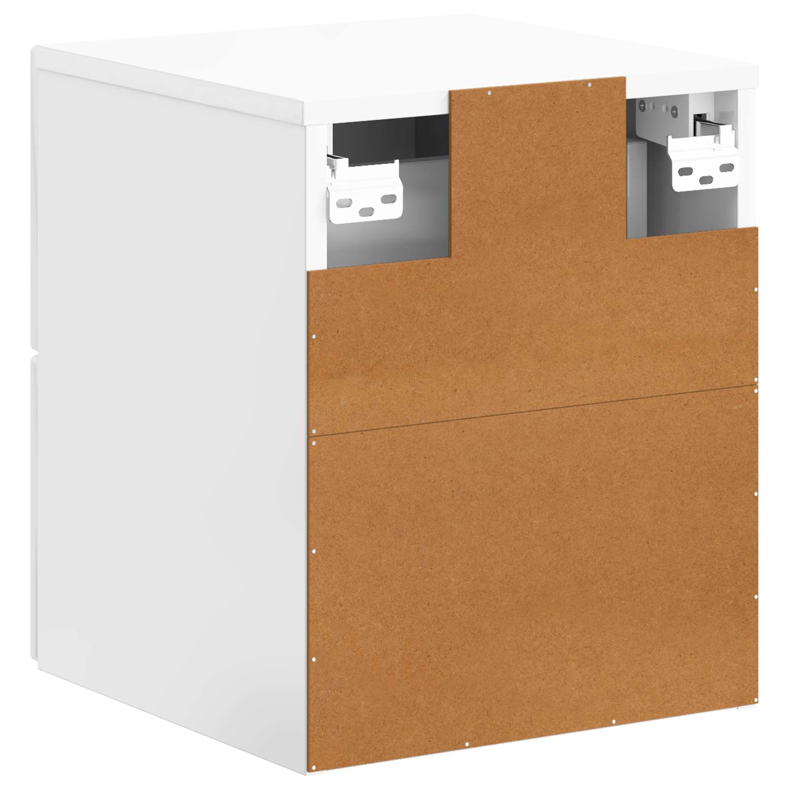 Cabinet de chevet mural 2 pcs Blanc brillant 34,5 x 33 x 40 cm - XIOS