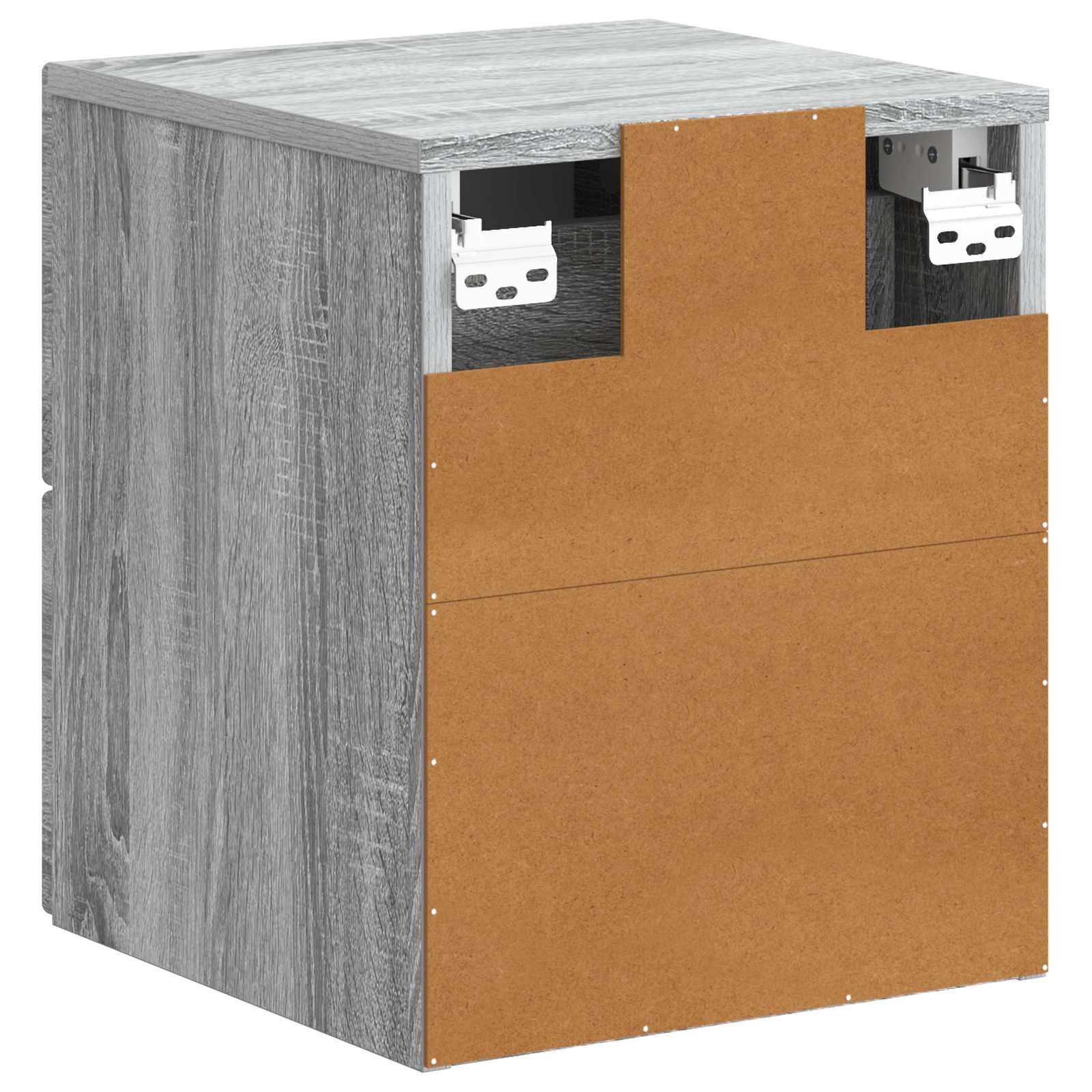 Cabinet de chevet mural 2 pcs Sonoma gris 34,5 x 33 x 40 cm - XIOS