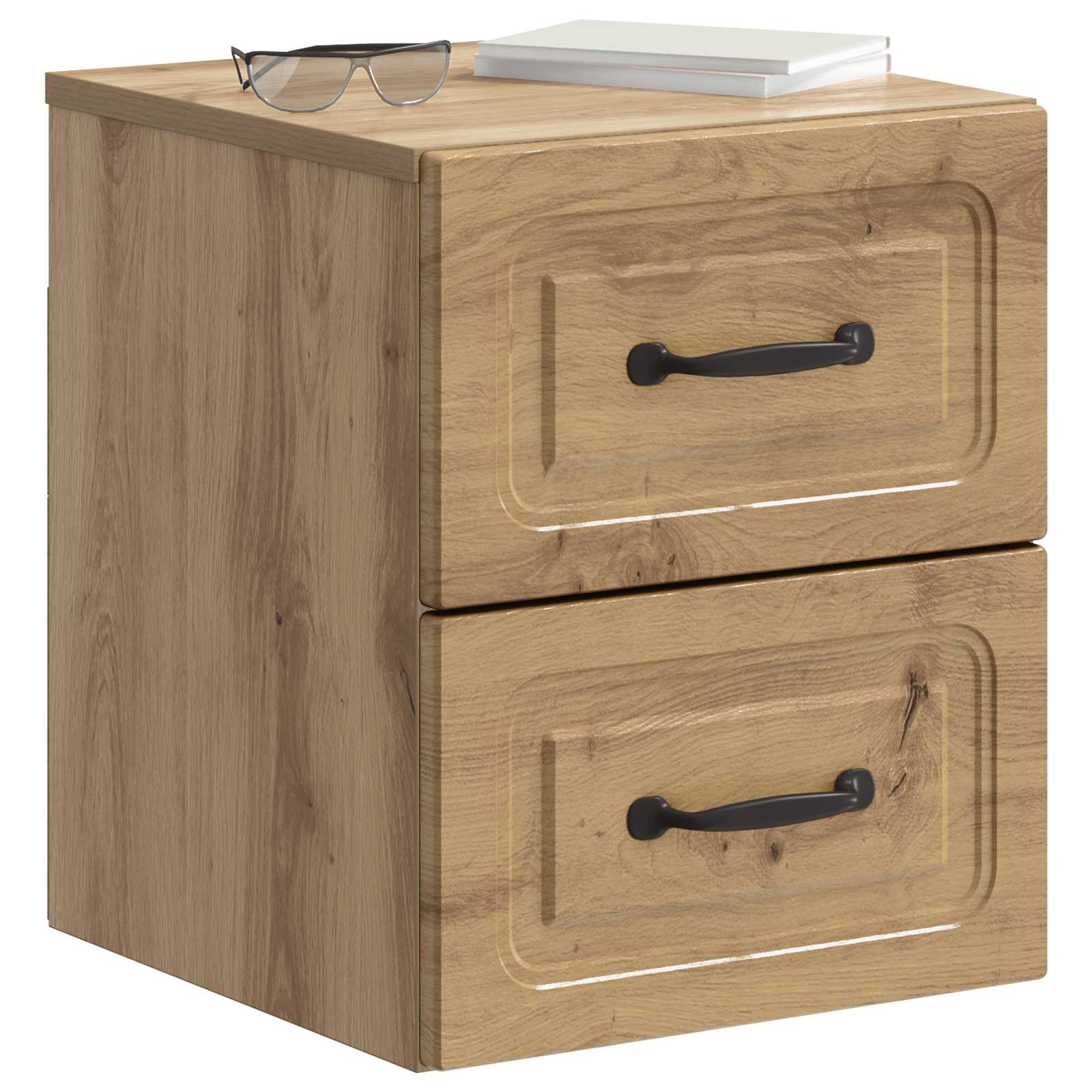 Cabinet de chevet mural 2 pcs Chêne artisanal 34,5 x 33 x 40 cm - XIOS