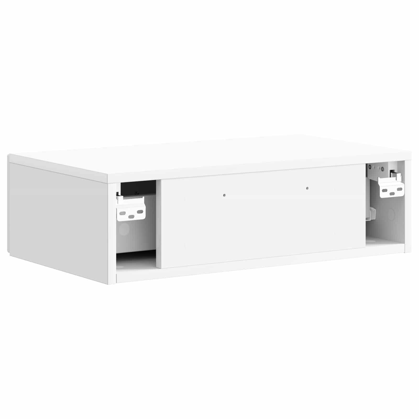 Table d'appoint murale Blanc brillant 59 x 34,5 x 17 cm - XIOS